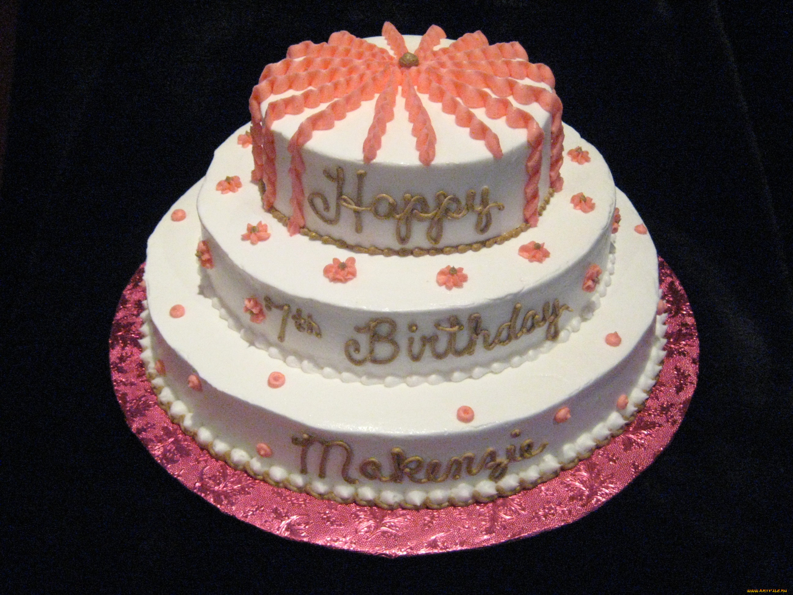 праздничные, день, рождения, торт