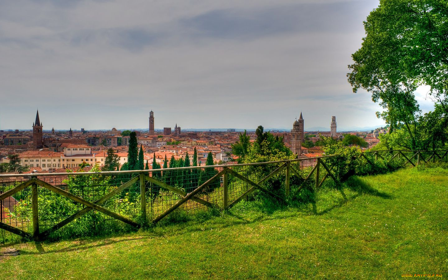 verona, города, пейзажи