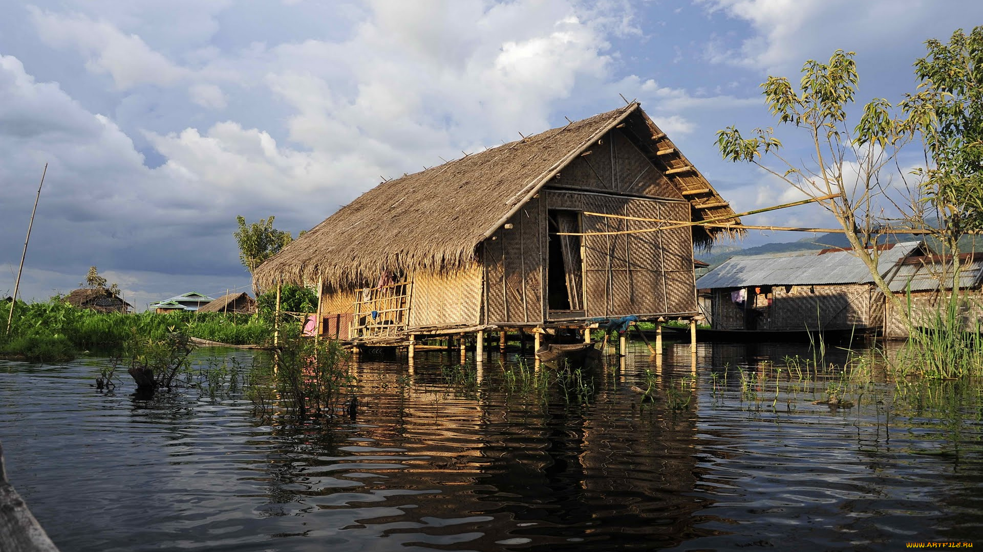 myanmar, inle, lake, разное, сооружения, постройки, бирма