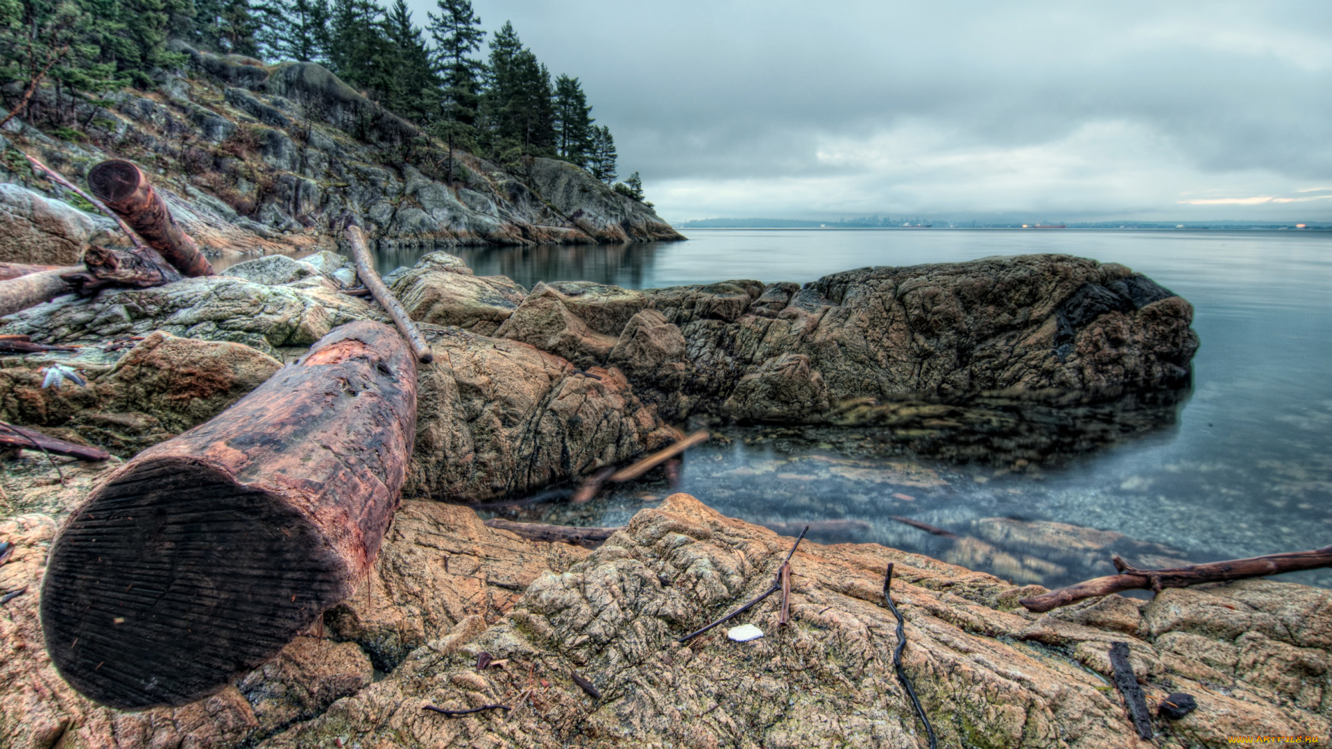 west, vancouver, canada, природа, побережье, море