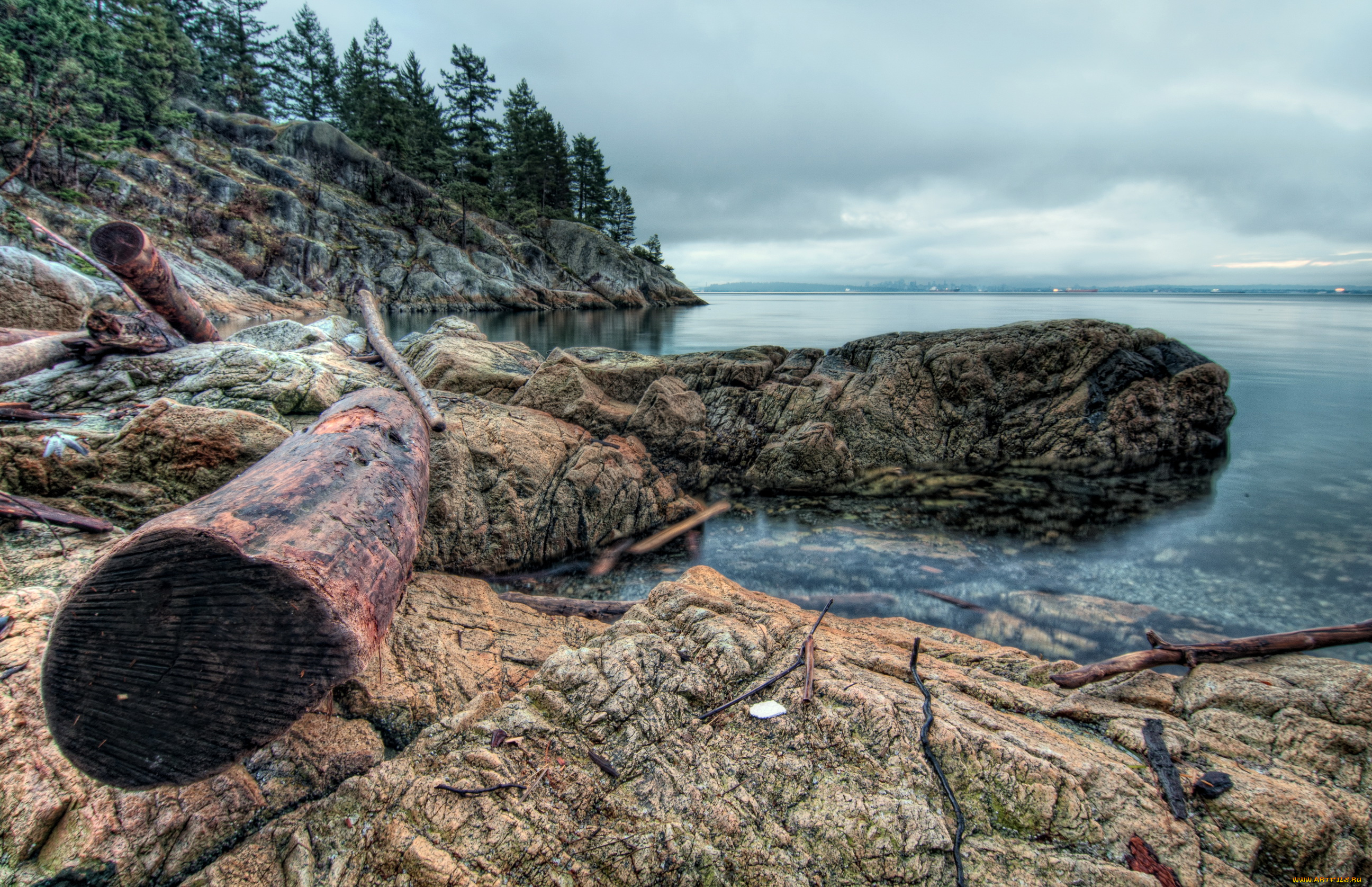 west, vancouver, canada, природа, побережье, море