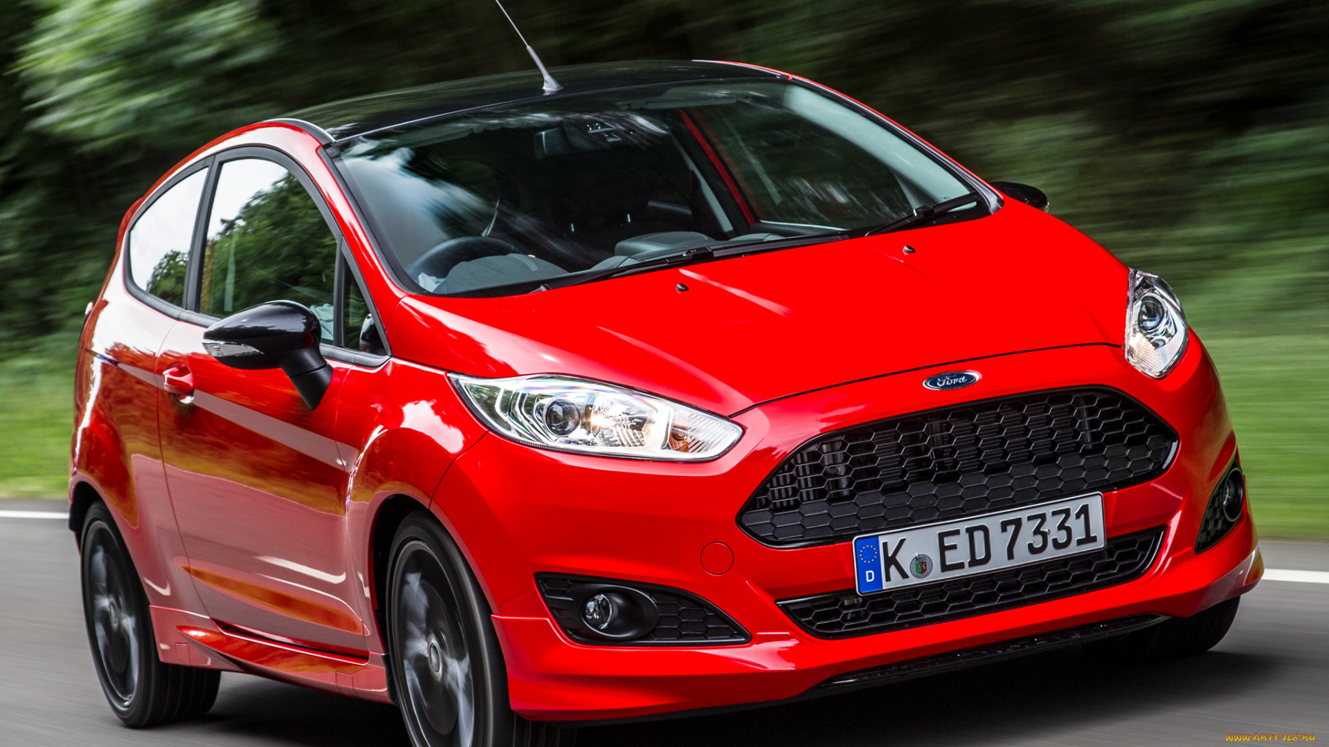 автомобили, ford, fiesta, zetec, s, red, 2014г, красный