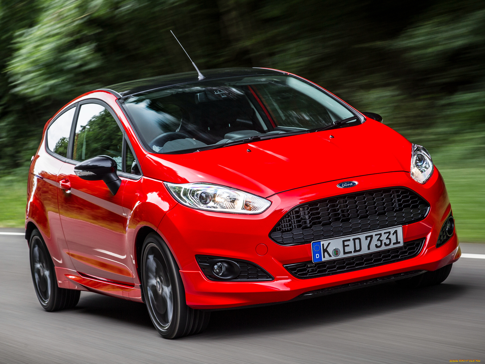 автомобили, ford, fiesta, zetec, s, red, 2014г, красный