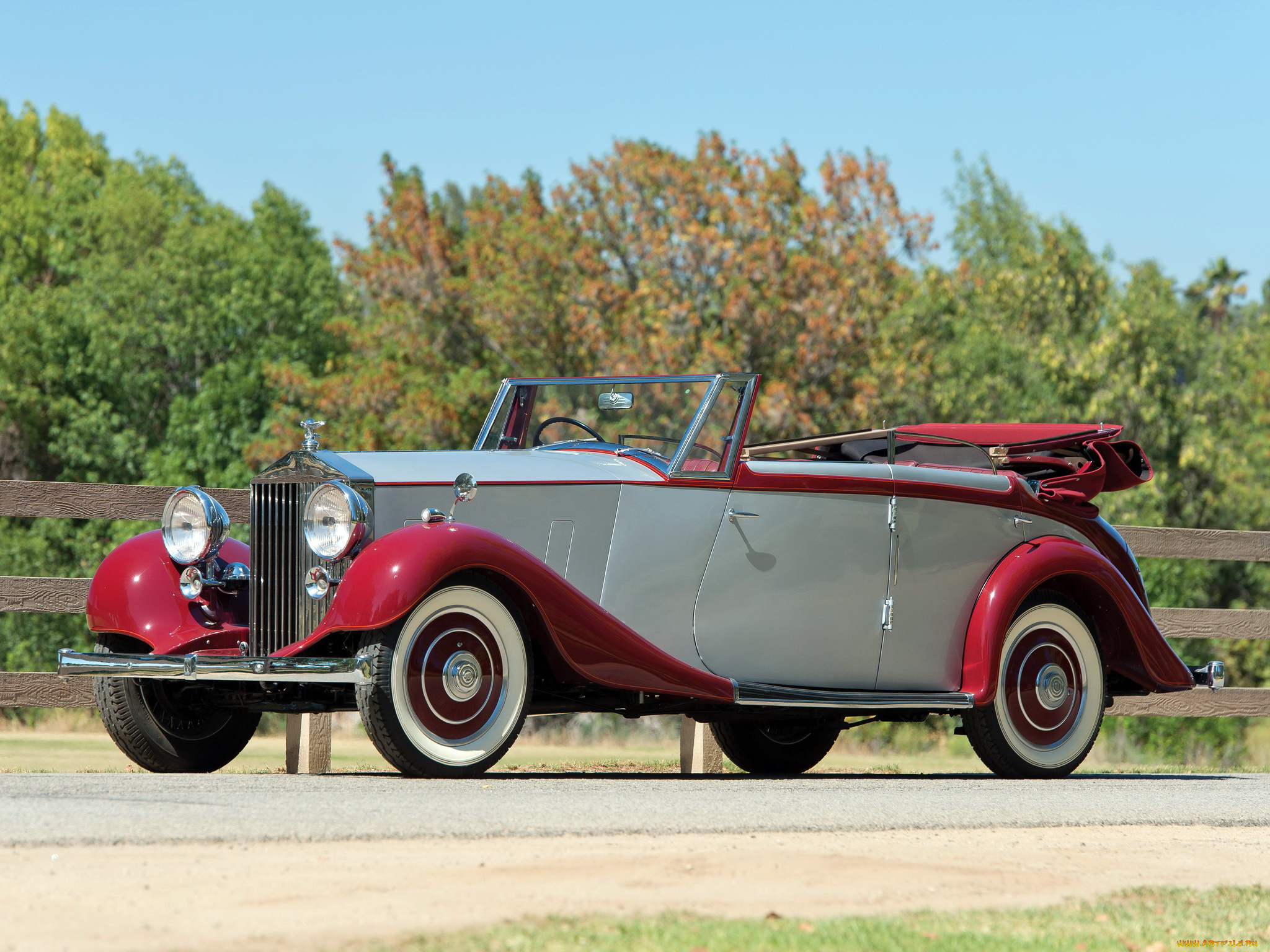 автомобили, rolls-royce, 25-30, hp, wingham, 4-door, cabriolet, martin, walter, 1937г