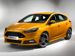 Картинка автомобили ford focus st 2014г желтый