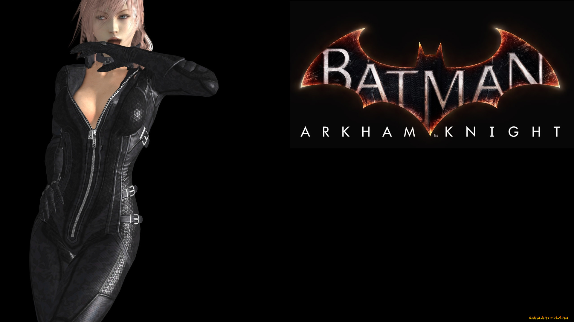 batman, , arkham, knight, видео, игры, фон, взгляд, девушка, логотип