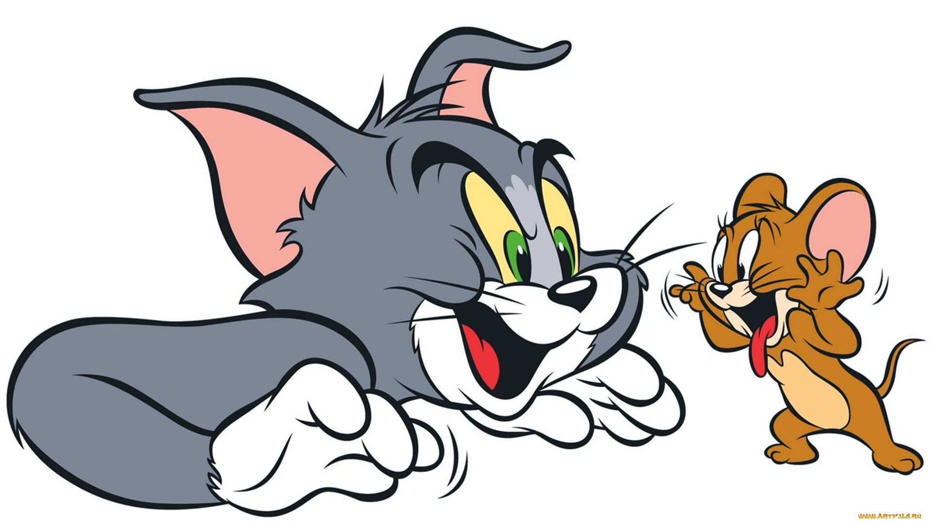 мультфильмы, tom, and, jerry, кот, мышь