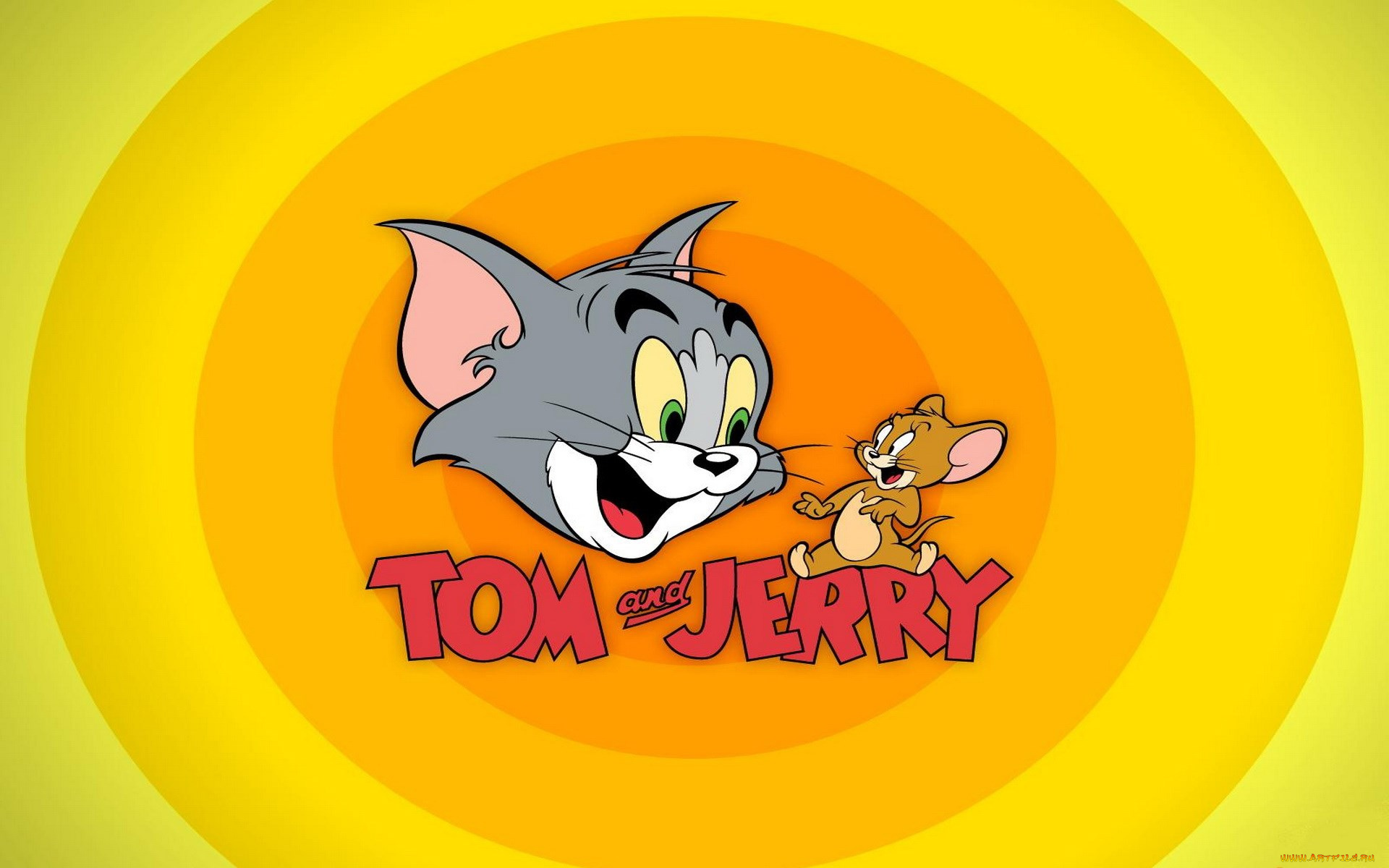 мультфильмы, tom, and, jerry, мышь, кот