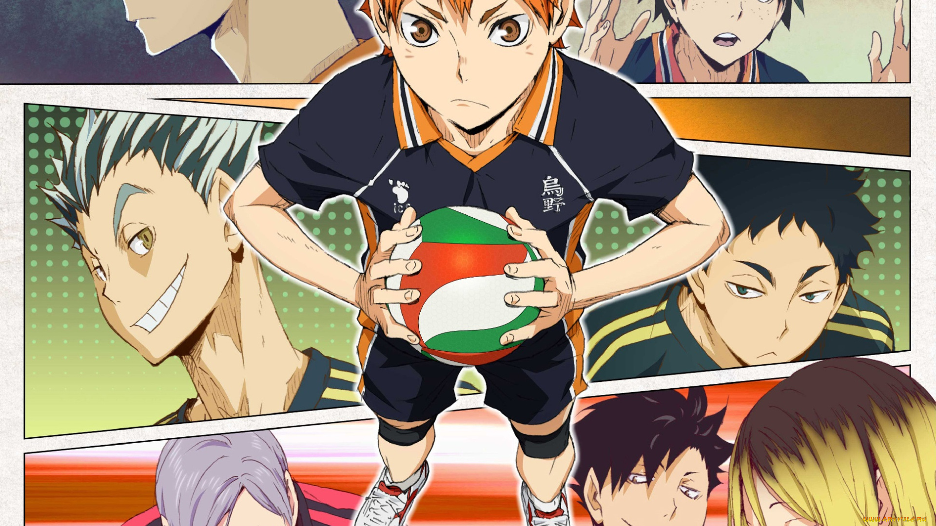 аниме, haikyuu, парни