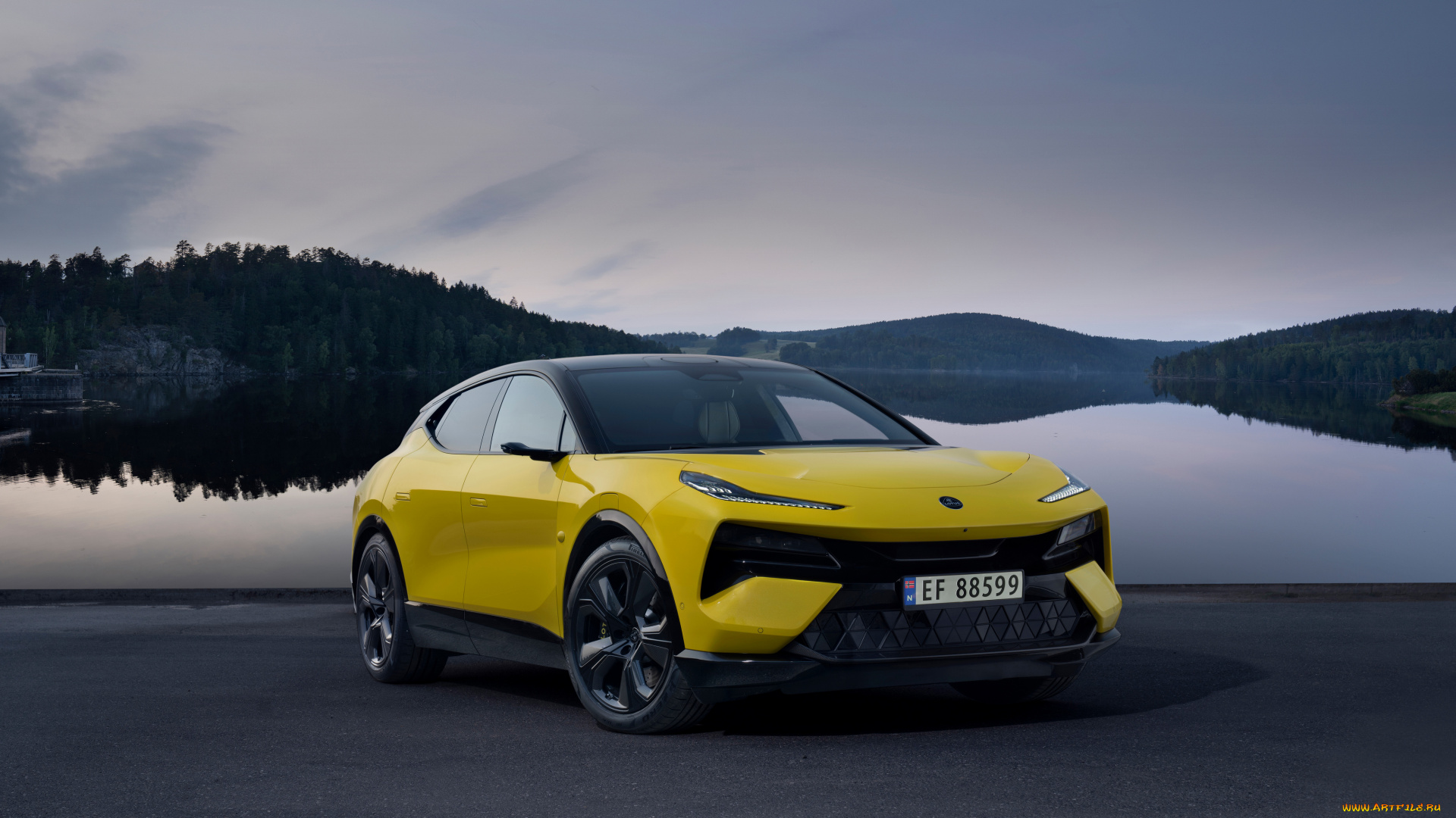 lotus, eletre, s, 2023, автомобили, lotus, eletre, s, лотус, кроссовер, желтый, природа