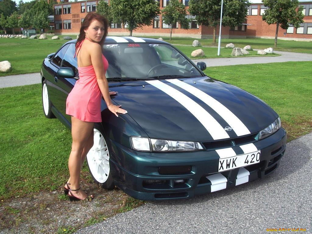 nissan, 200sx, s14a, 2000, автомобили, авто, девушками