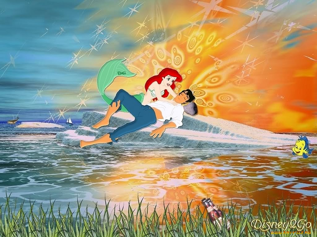 мультфильмы, the, little, mermaid