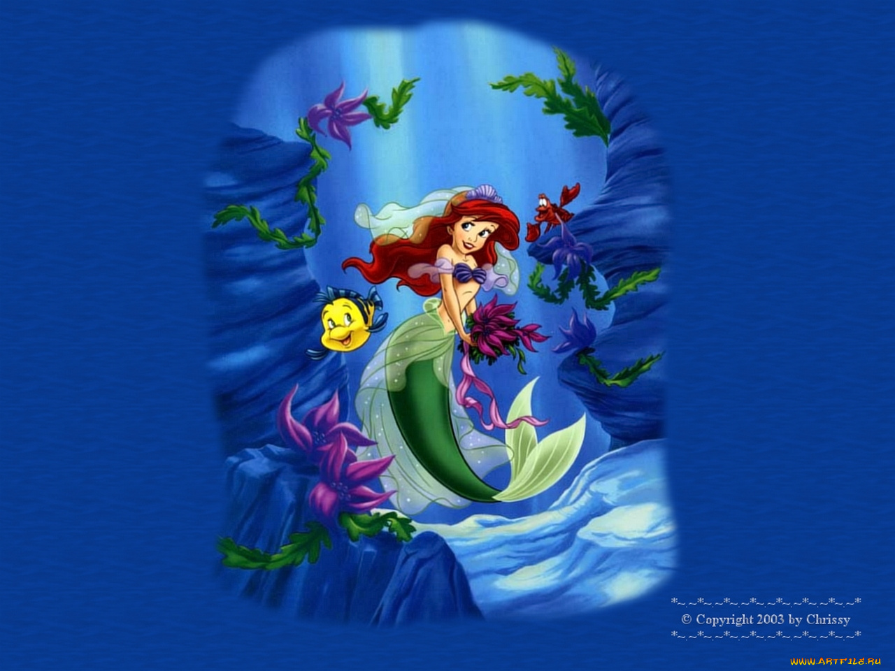 мультфильмы, the, little, mermaid