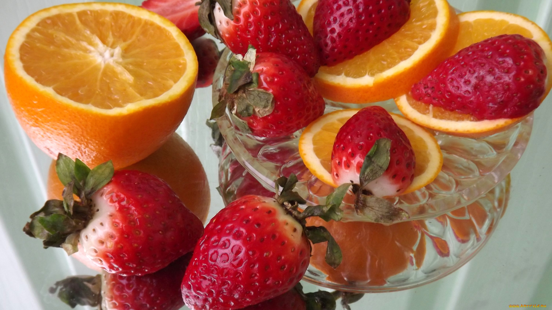 еда, фрукты, , ягоды, клубника, апельсин