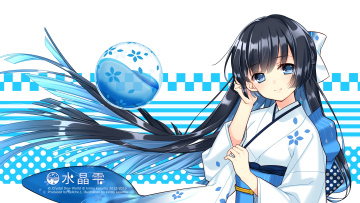 Картинка аниме unknown +другое взгляд kirino kasumu брюнетка девушка арт suishou shizuku