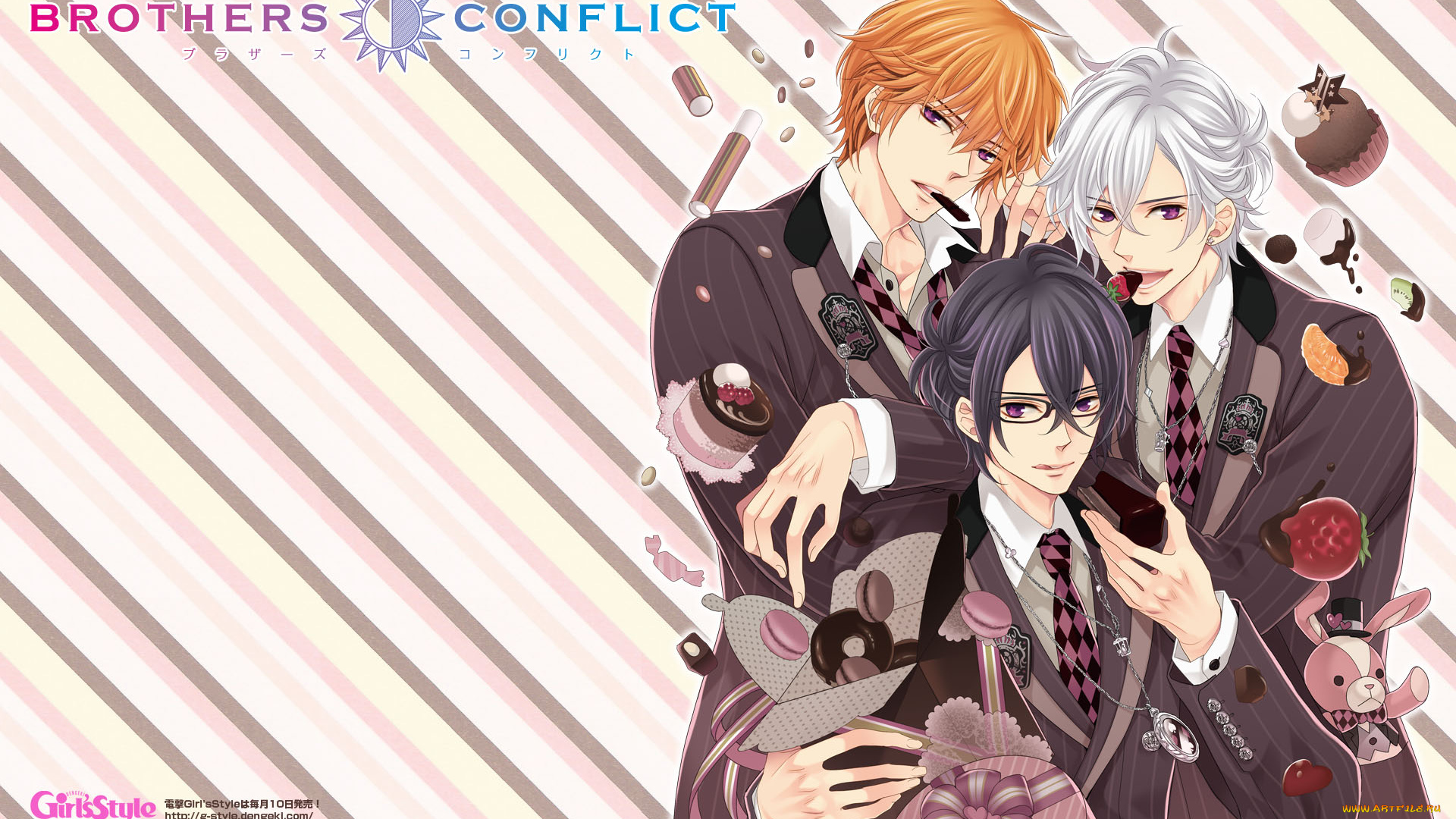 аниме, brothers, conflict, братья