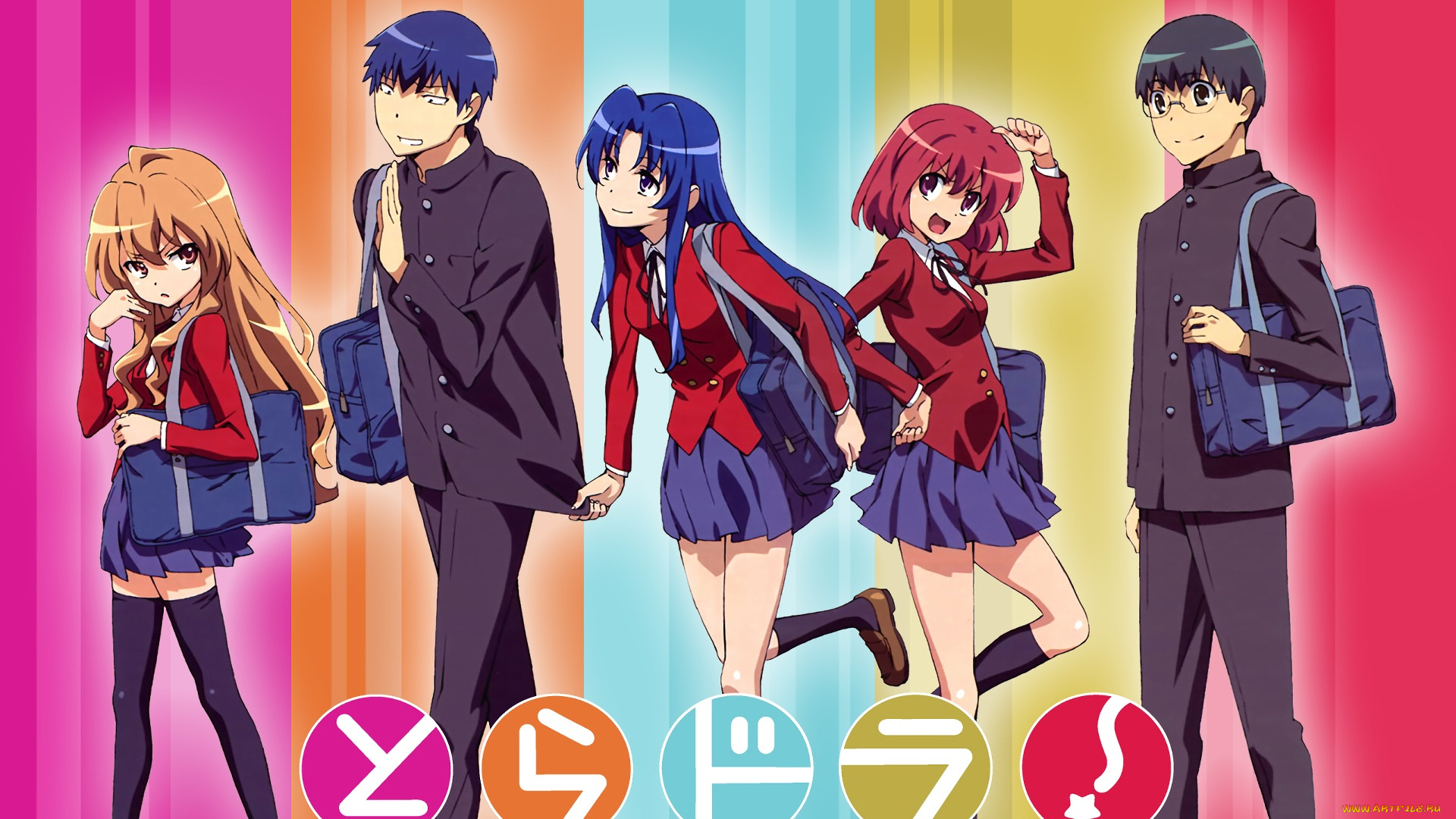 аниме, toradora, персонажи