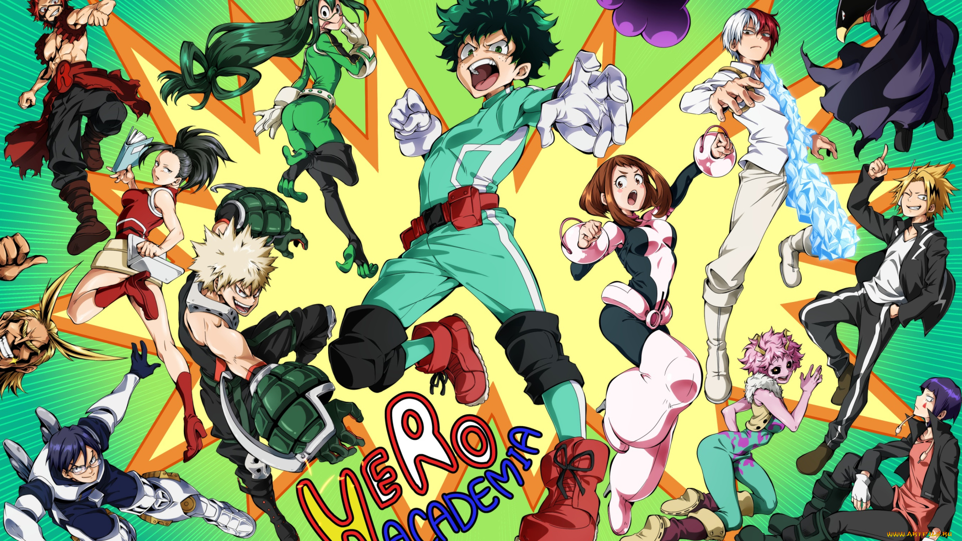 boku, no, hero, academia, аниме, персонажи