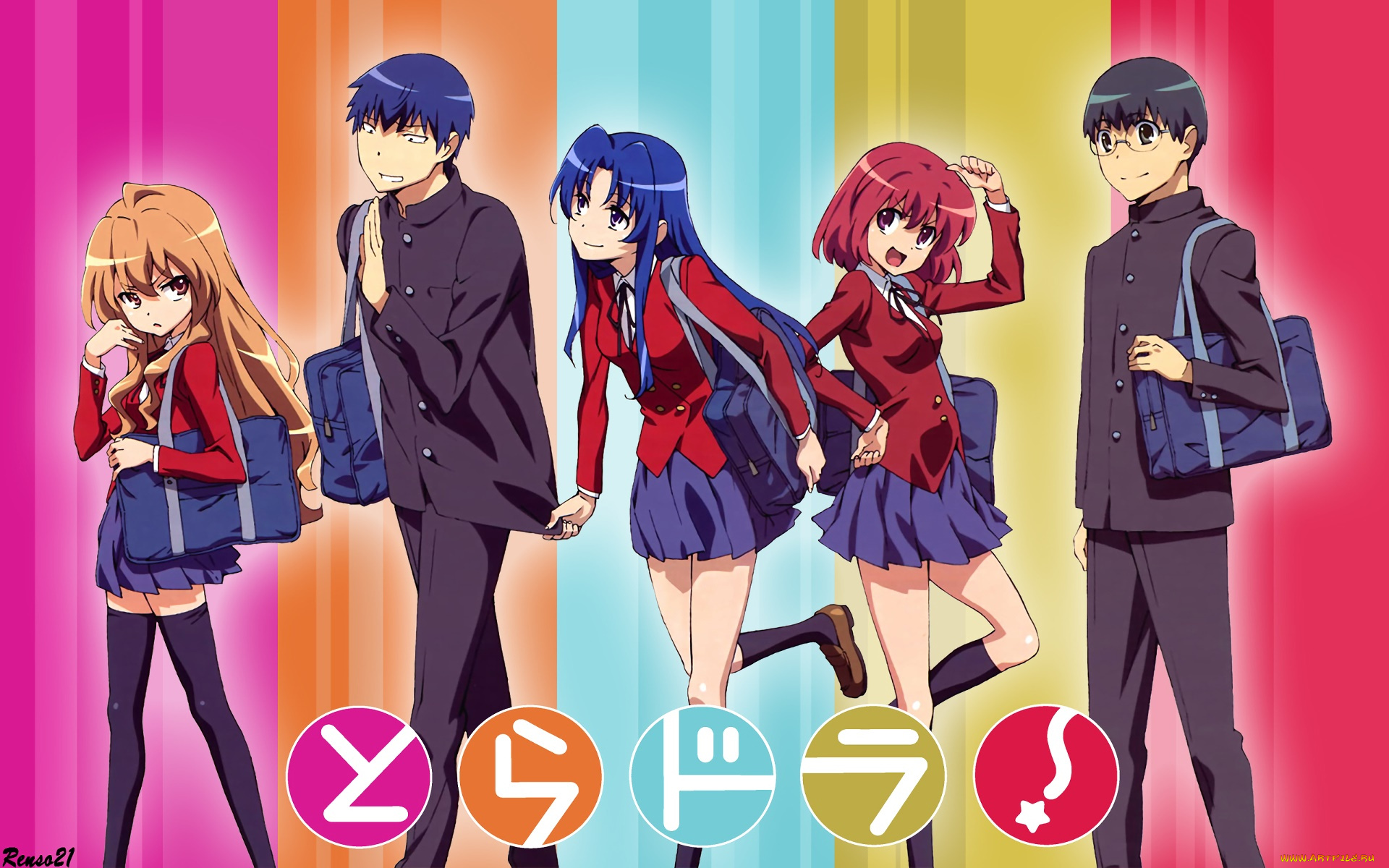 аниме, toradora, персонажи