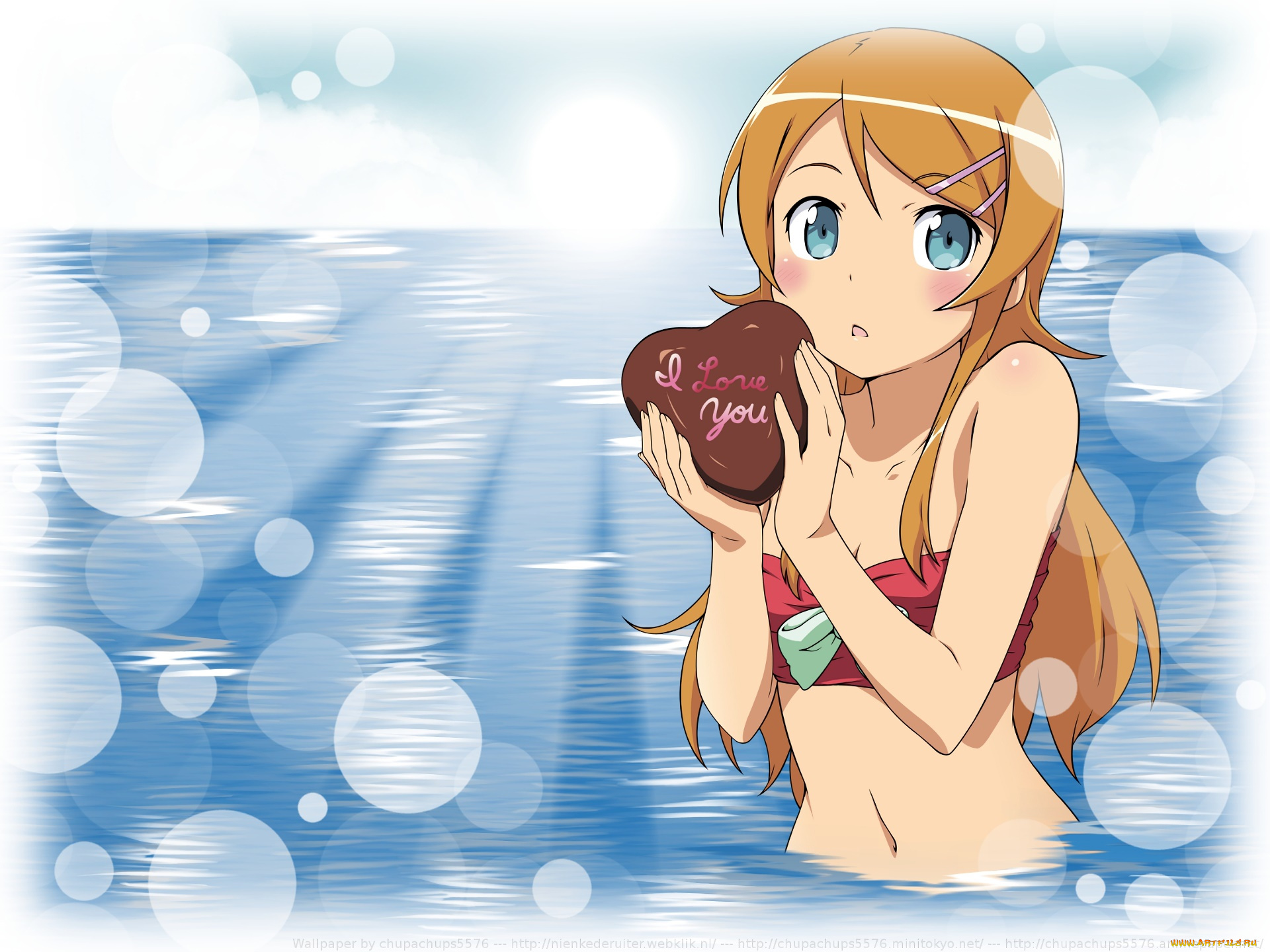 аниме, oreimo, фон, взгляд, девушка