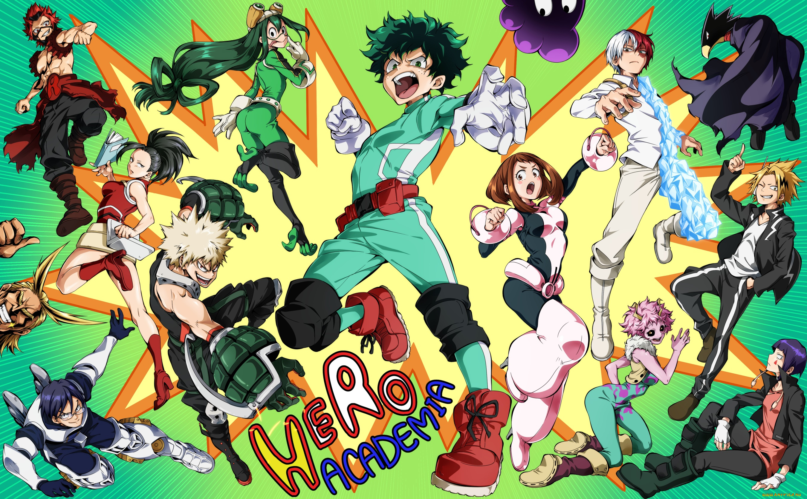 boku, no, hero, academia, аниме, персонажи