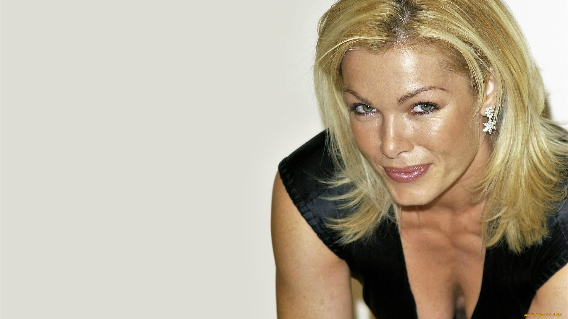 девушки, nell, mcandrew, блондинка, лицо, декольте