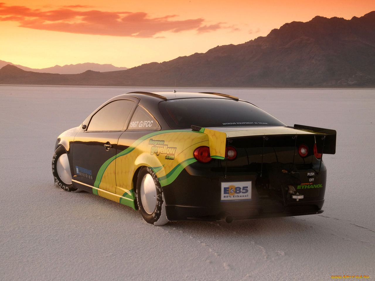 2006, chevrolet, at, the, bonneville, salt, flats, cobalt, ss, автомобили