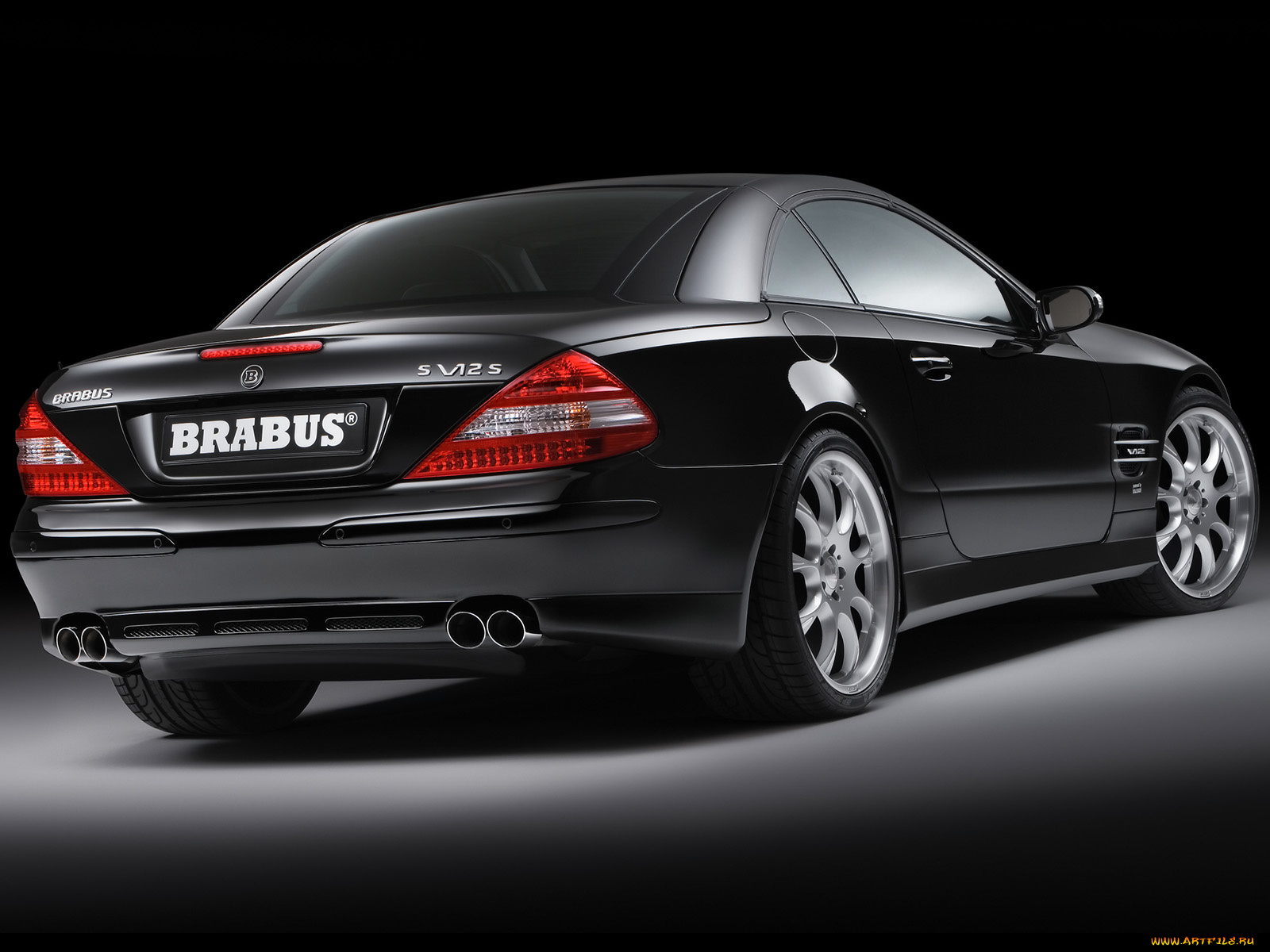 2006, brabus, sv12, biturbo, roadster, mercedes, benz, sl, class, автомобили