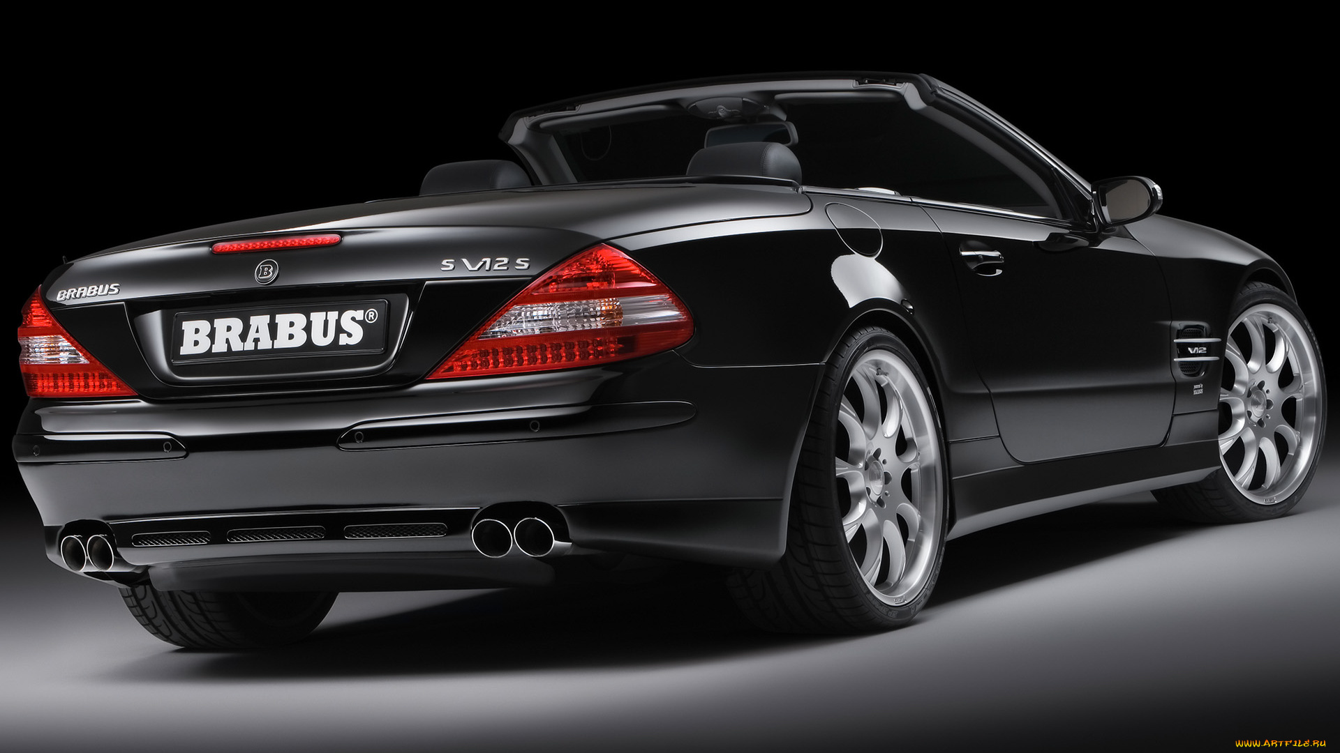 2006, brabus, sv12, biturbo, roadster, mercedes, benz, sl, class, автомобили