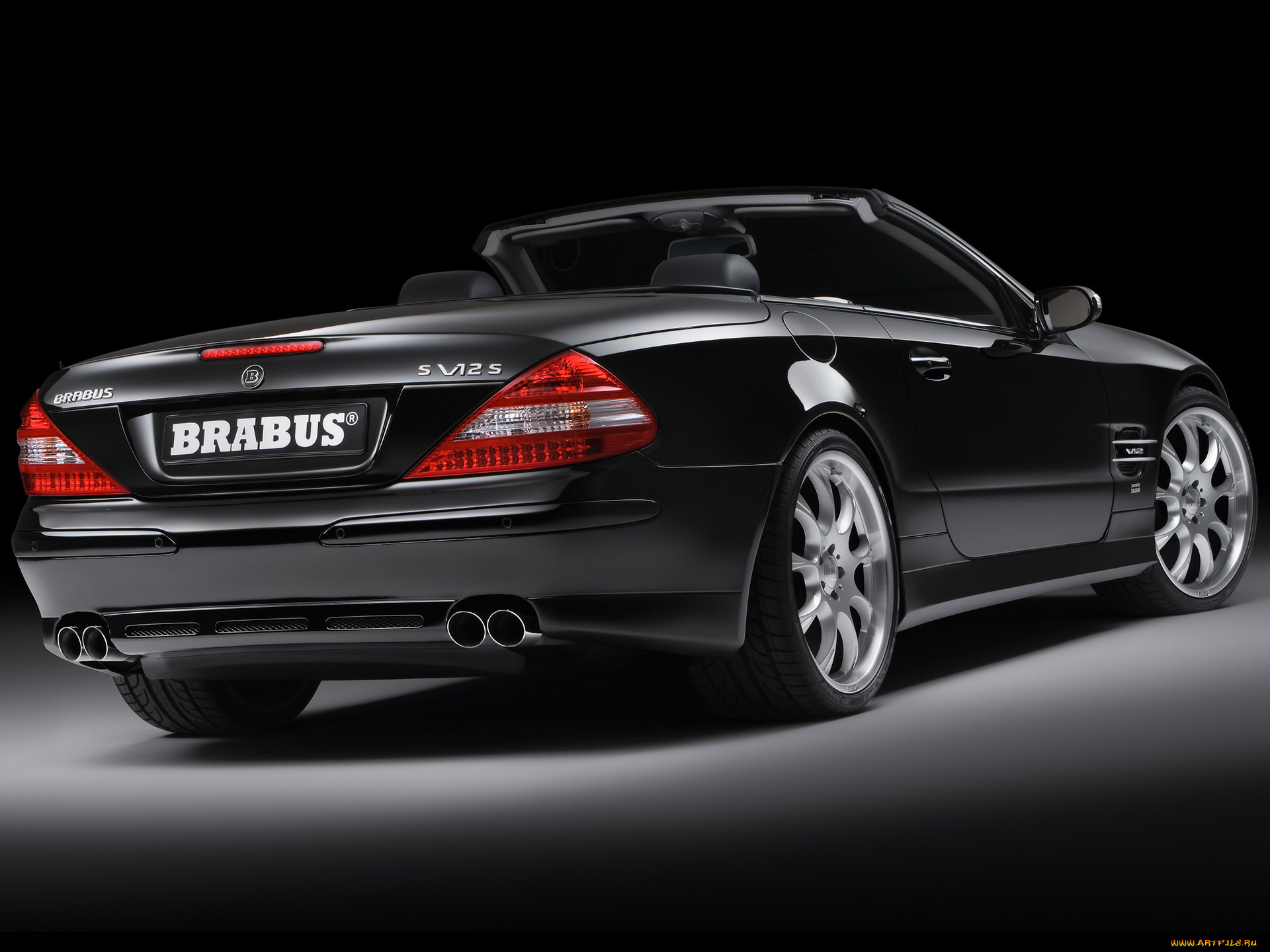 2006, brabus, sv12, biturbo, roadster, mercedes, benz, sl, class, автомобили