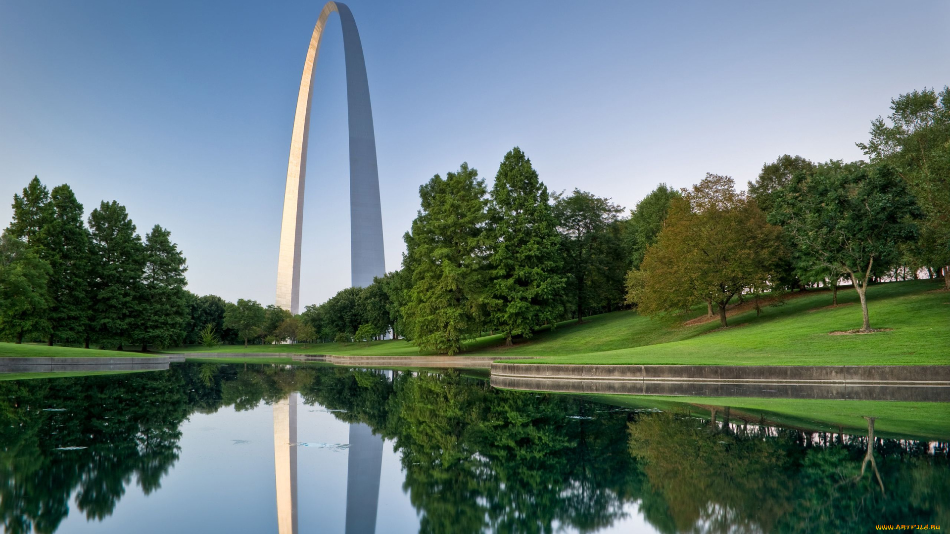 gateway, arch, in, st, louis, природа, парк