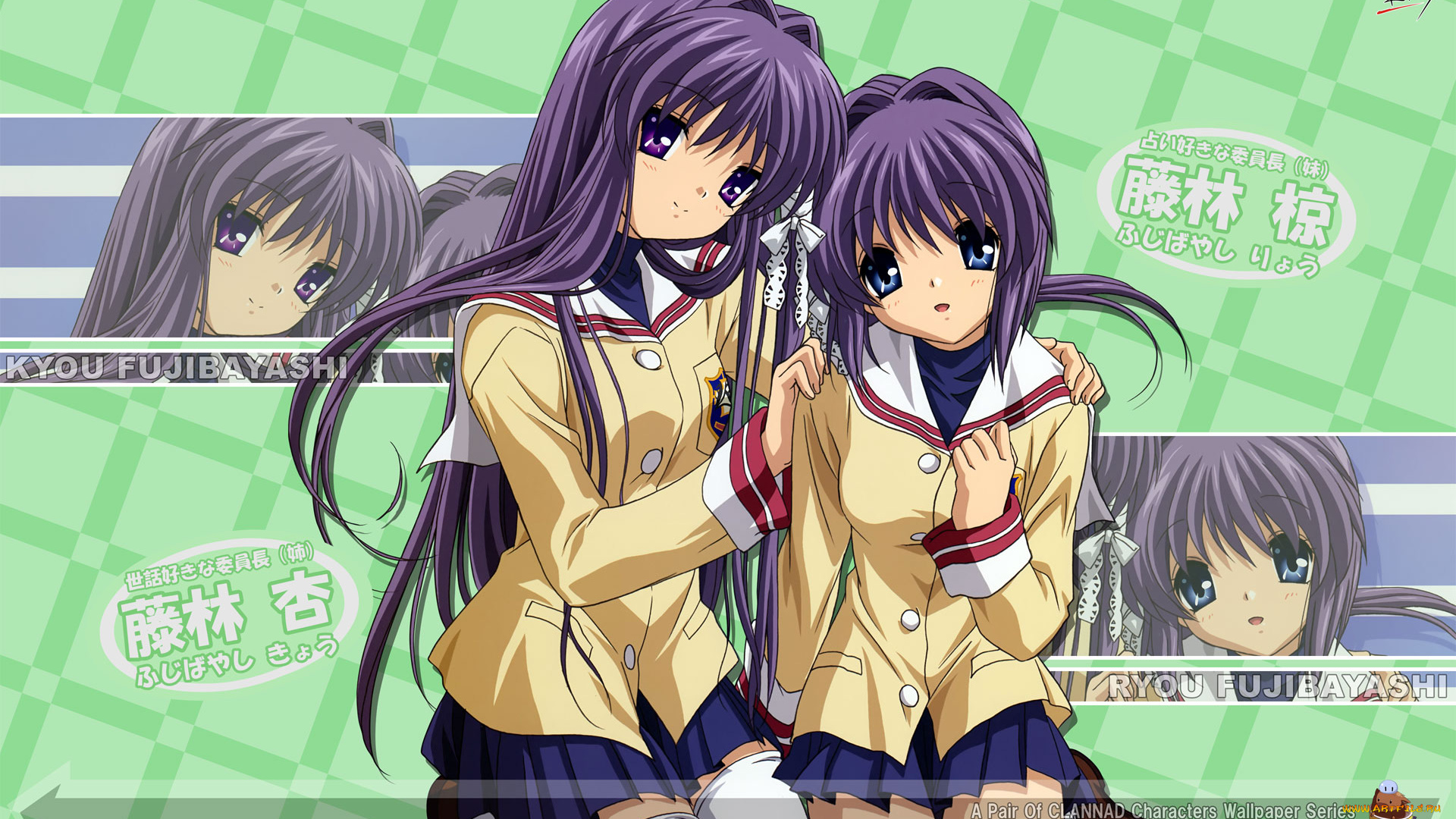 аниме, clannad, девушки