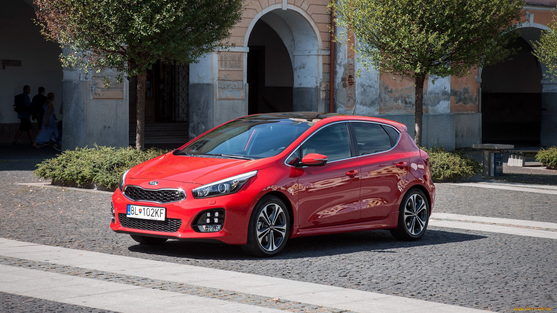 автомобили, kia, 2015г, красный, jd, gt, line, ceed