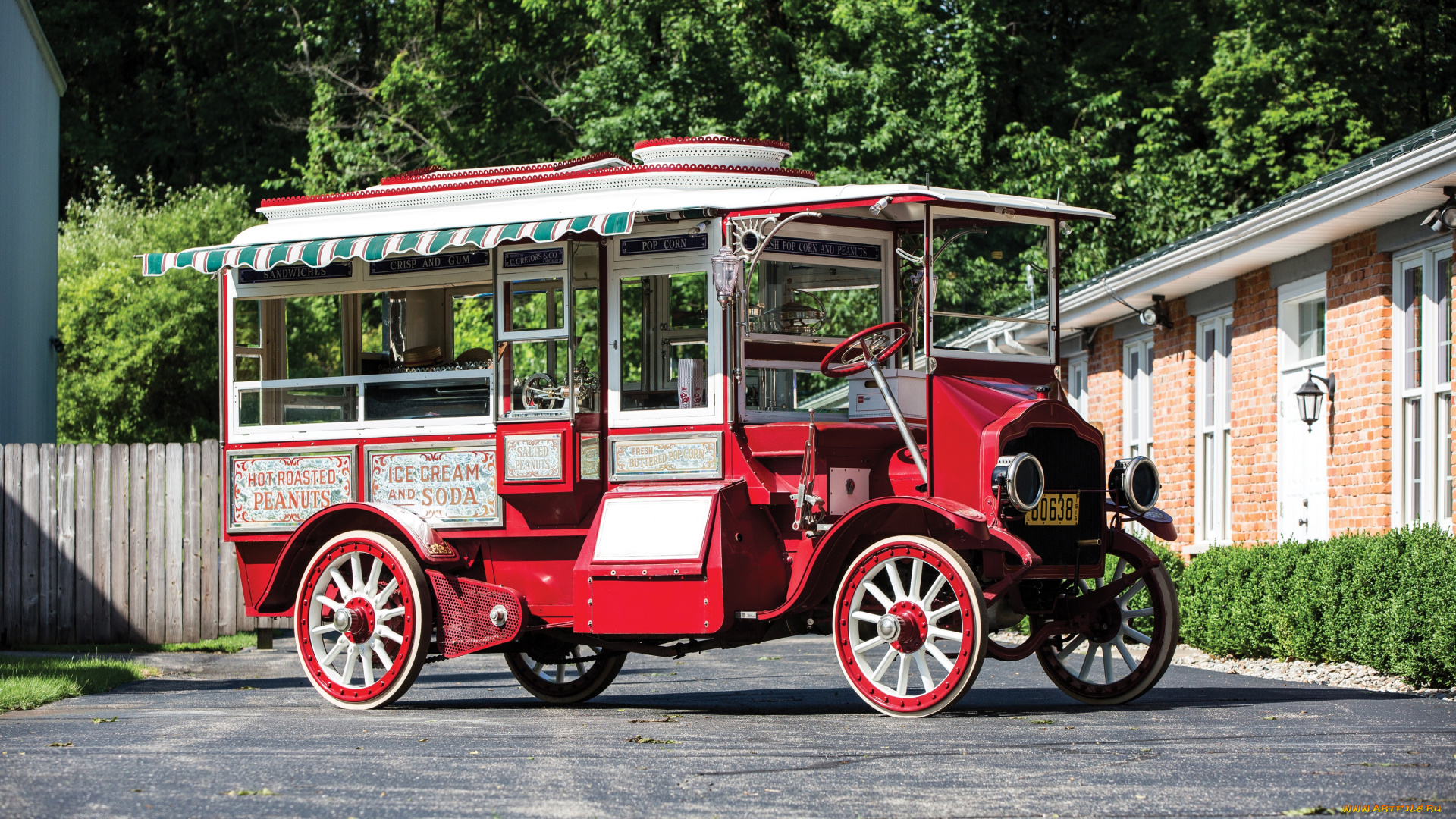 автомобили, классика, cretors, 1915г, wagon, popcorn, model, c
