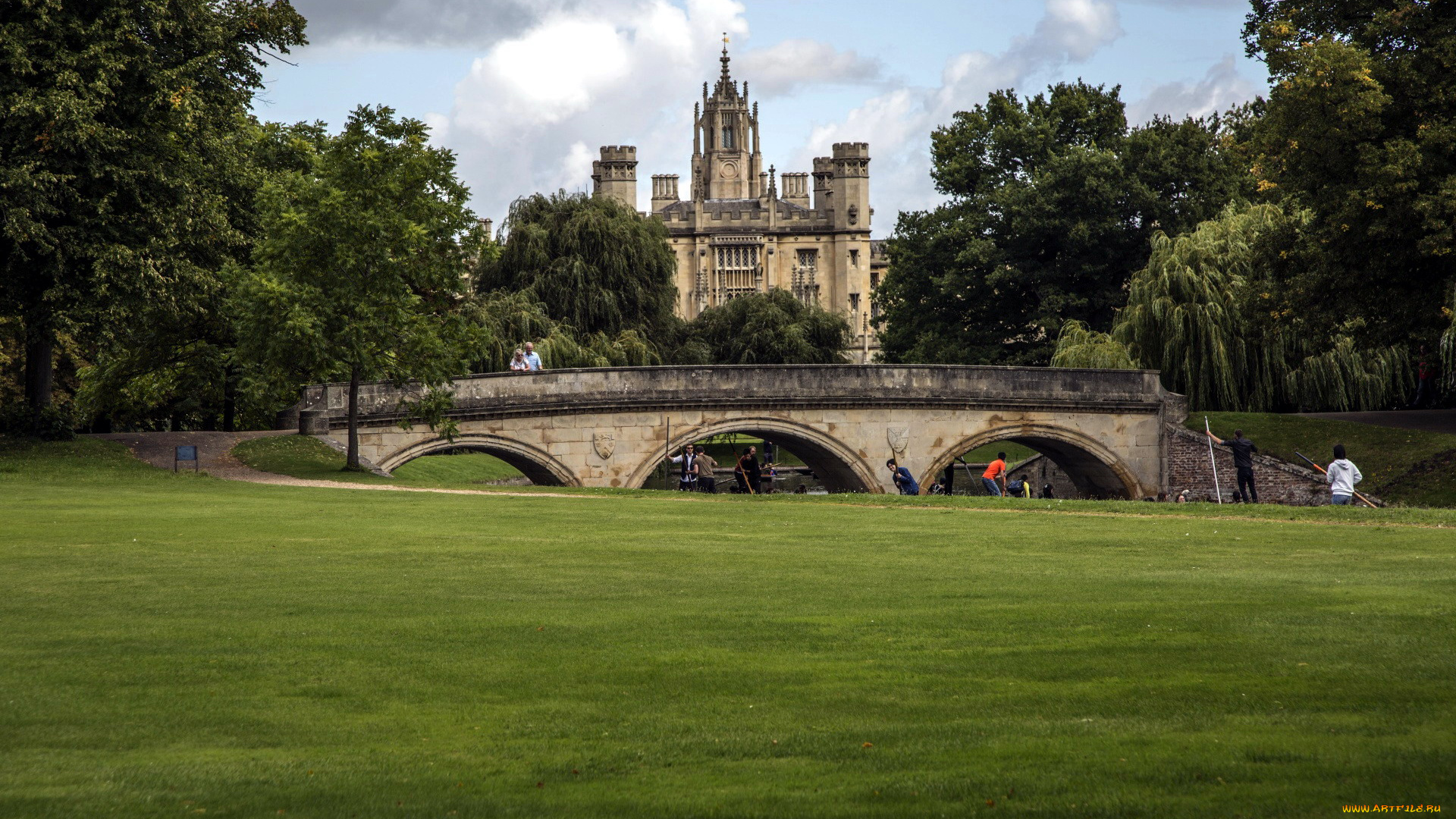 cambridge, city, города, -, пейзажи, cambridge, city