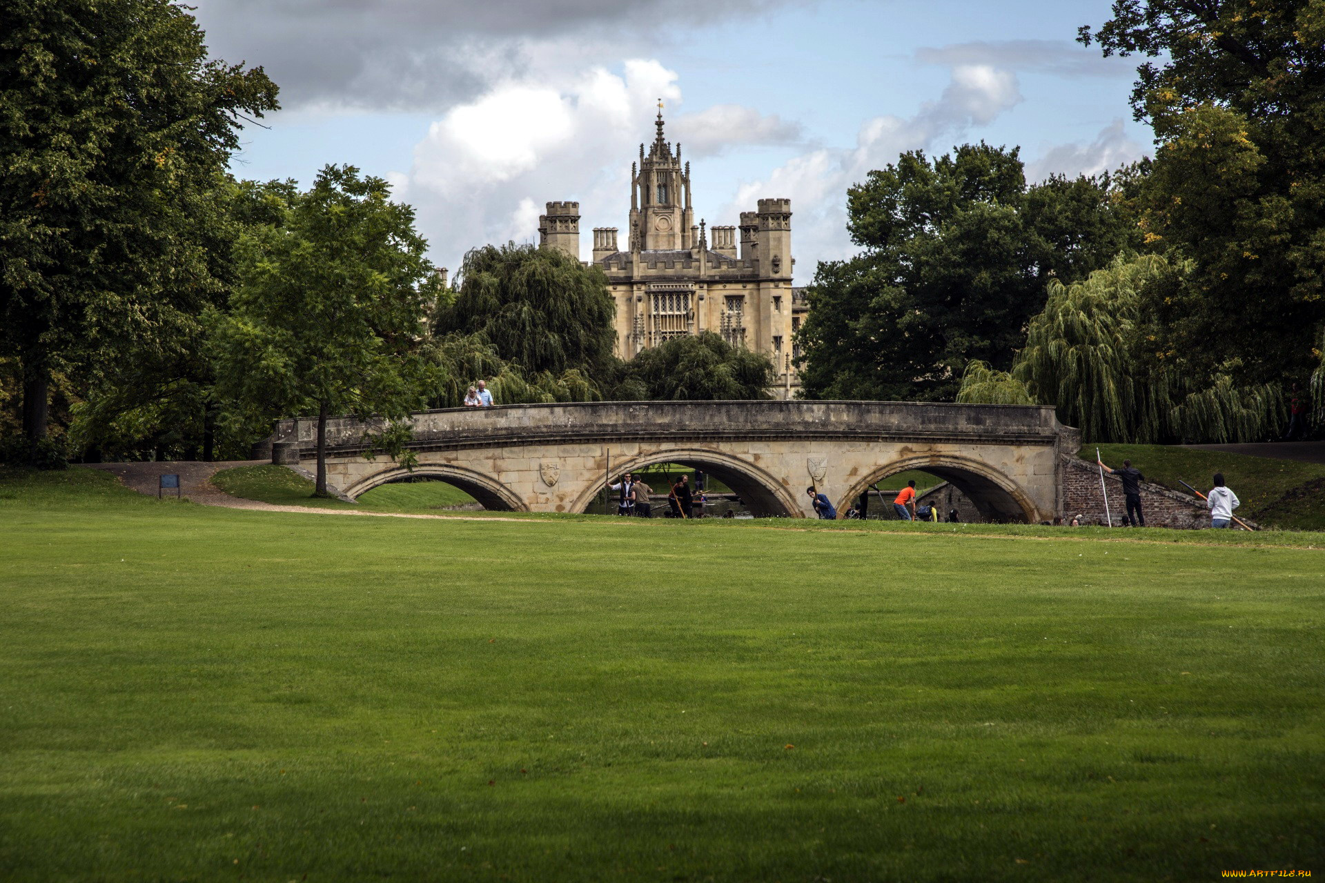 cambridge, city, города, -, пейзажи, cambridge, city