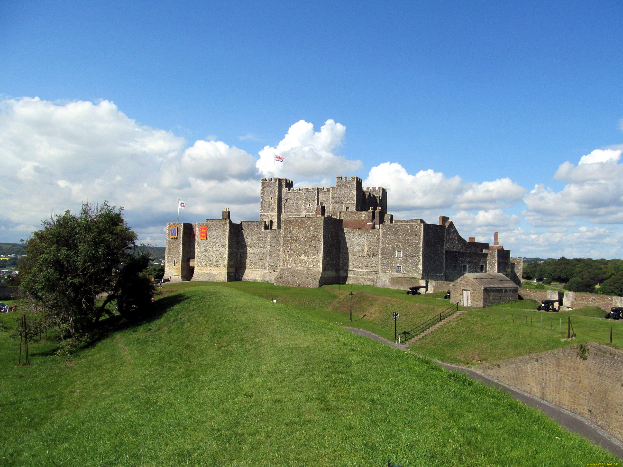 castle, keep, dover, kent, uk, города, замки, англии, castle, keep