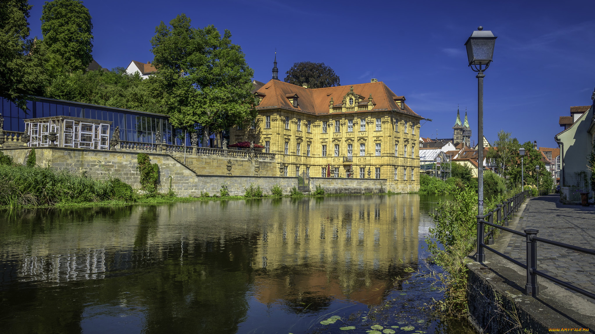 bamberg, города, -, панорамы, простор