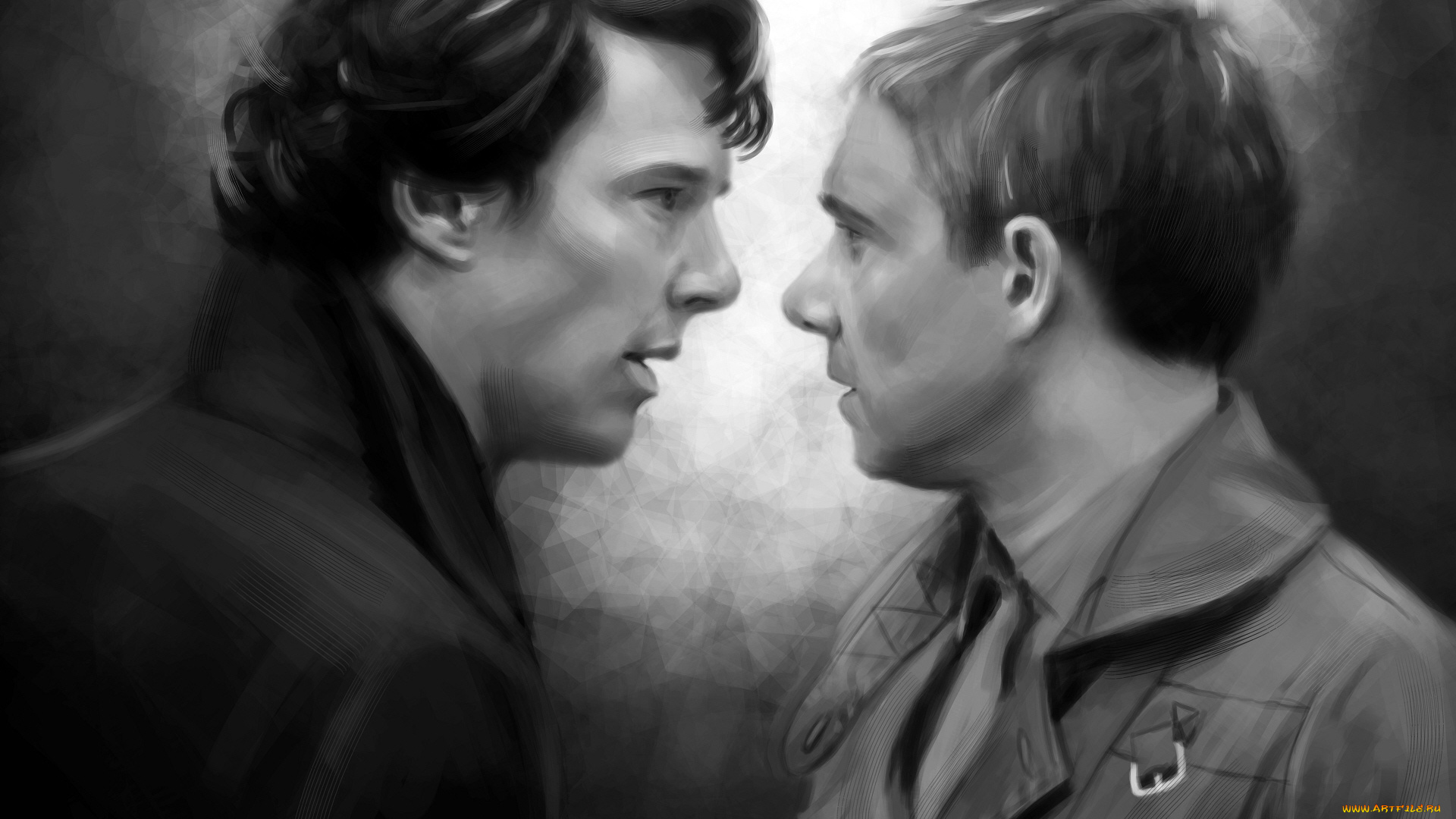 рисованное, кино, sherlock, bbc