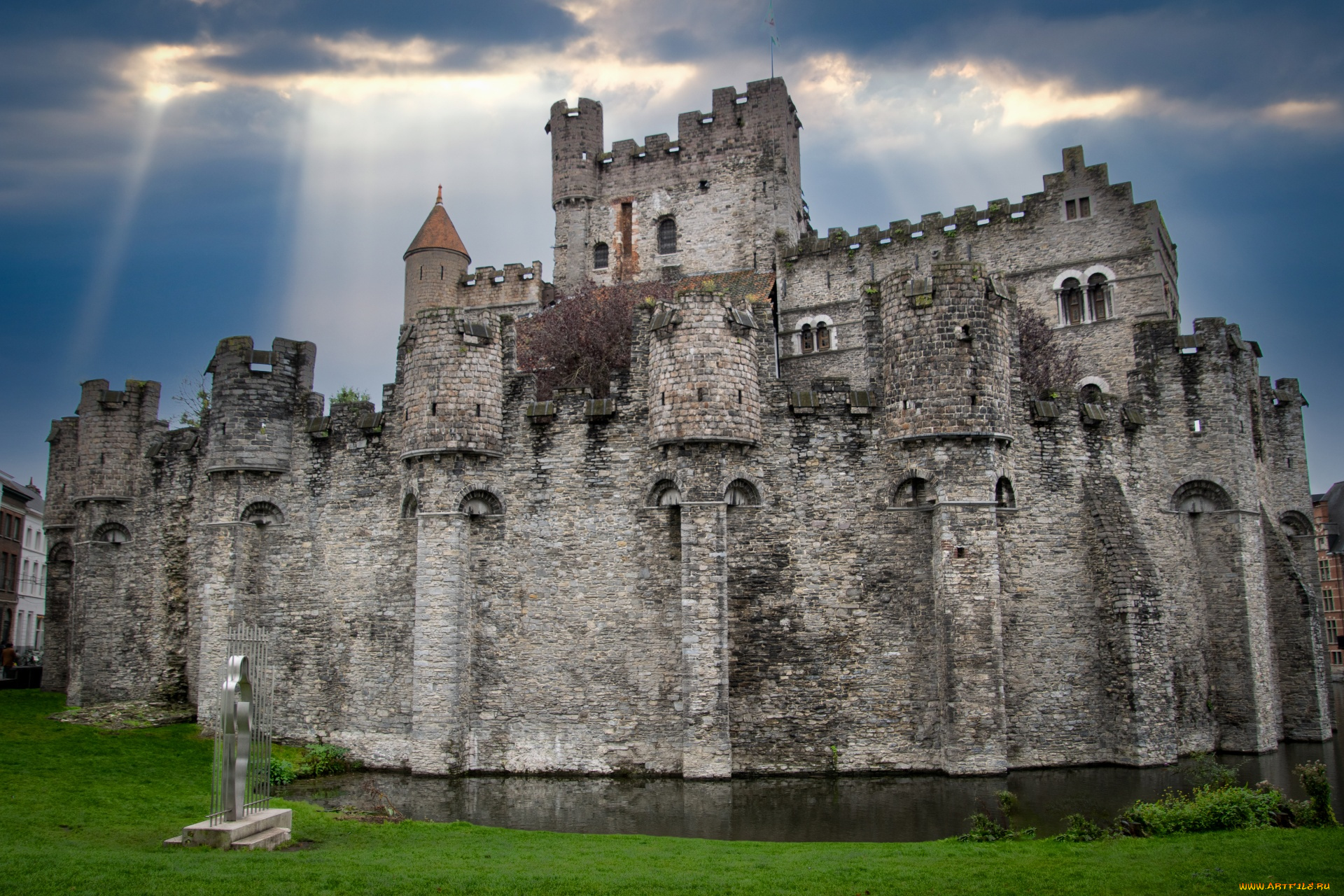 gravensteen, castle, belgium, города, замки, бельгии, gravensteen, castle