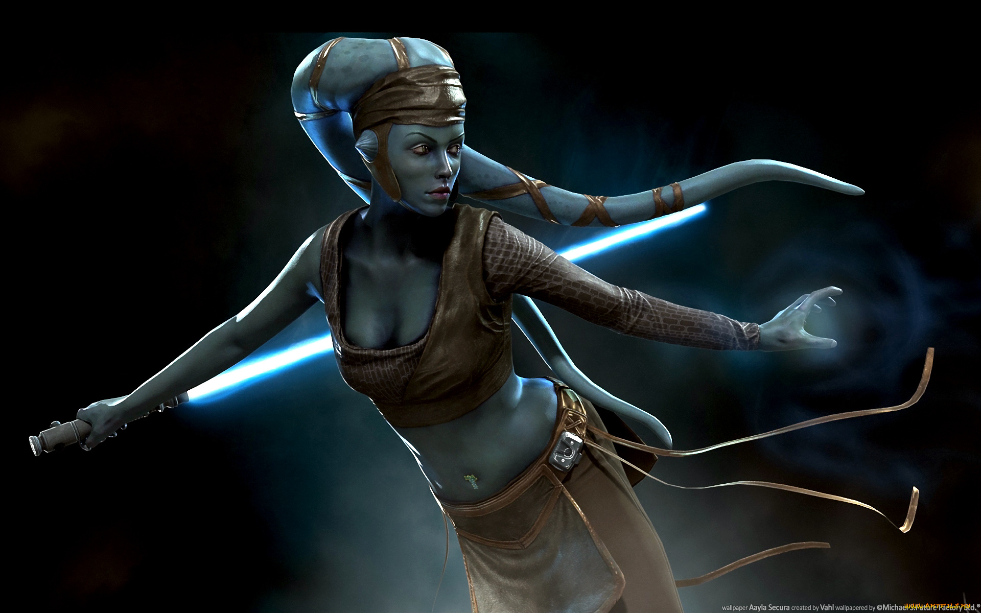 aayla, secura, 3д, графика, fantasy, фантазия, star, wars, звёздные, войны, vincent, joyau