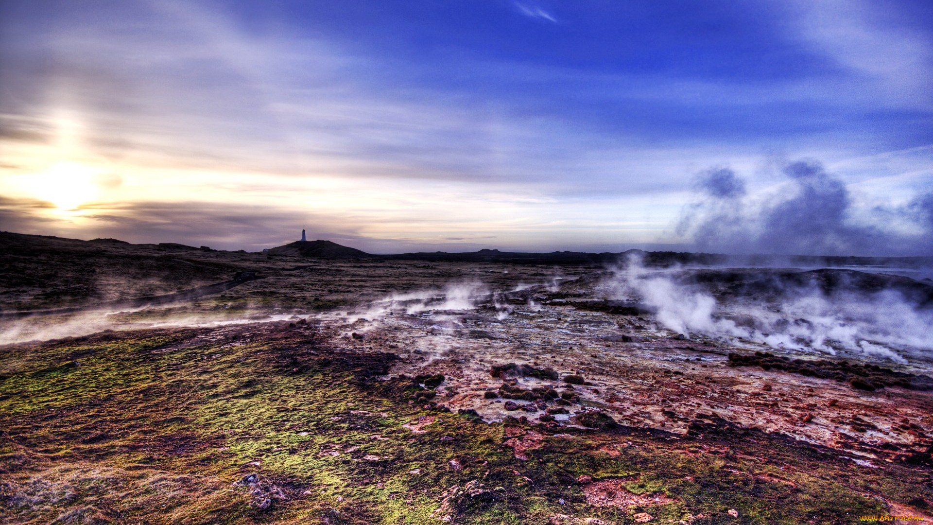 icelandic, landscape, природа, стихия, источники, исландия, термальные