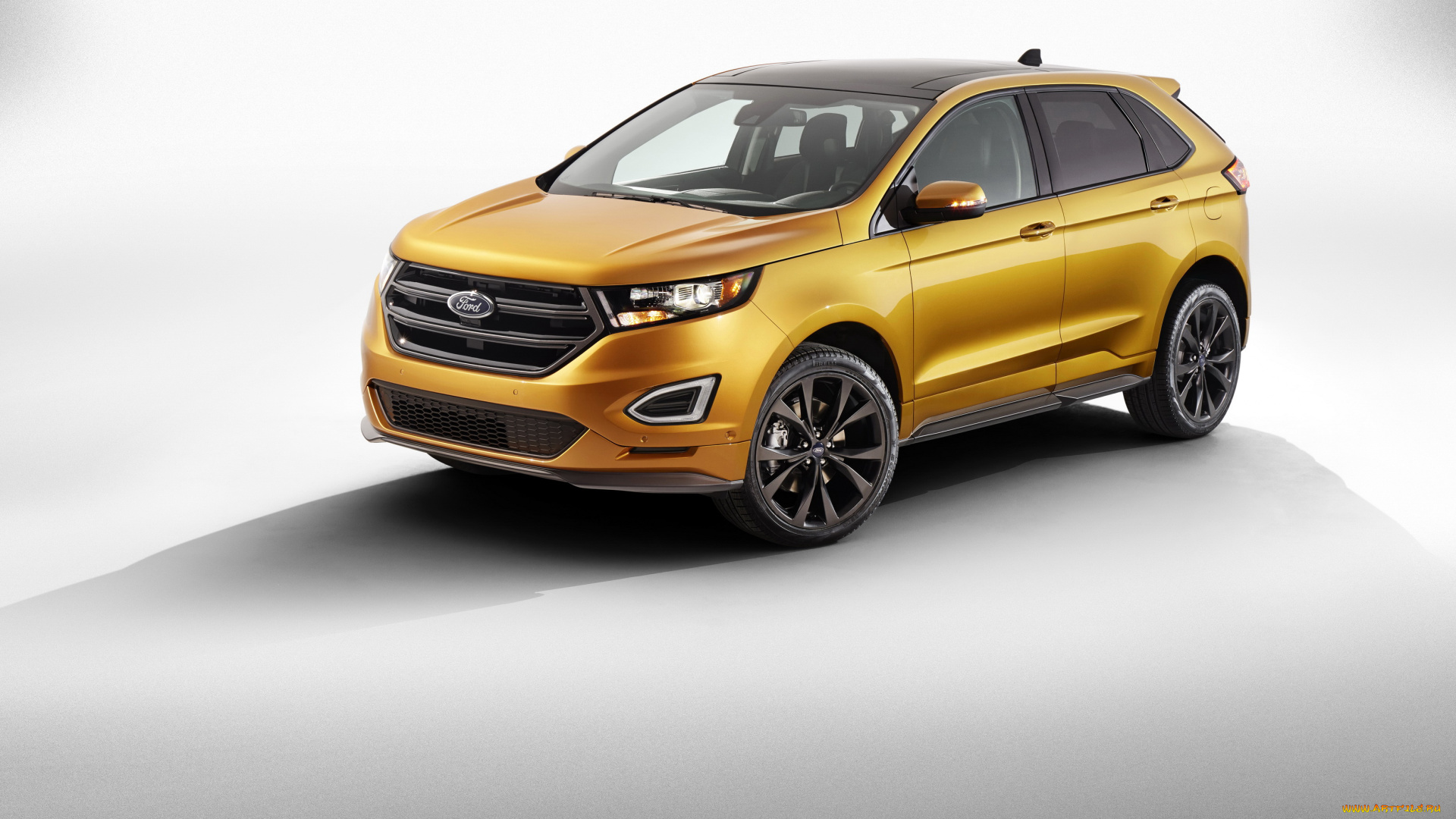 2015, ford, edge, автомобили, ford, металлик, желтый, edge