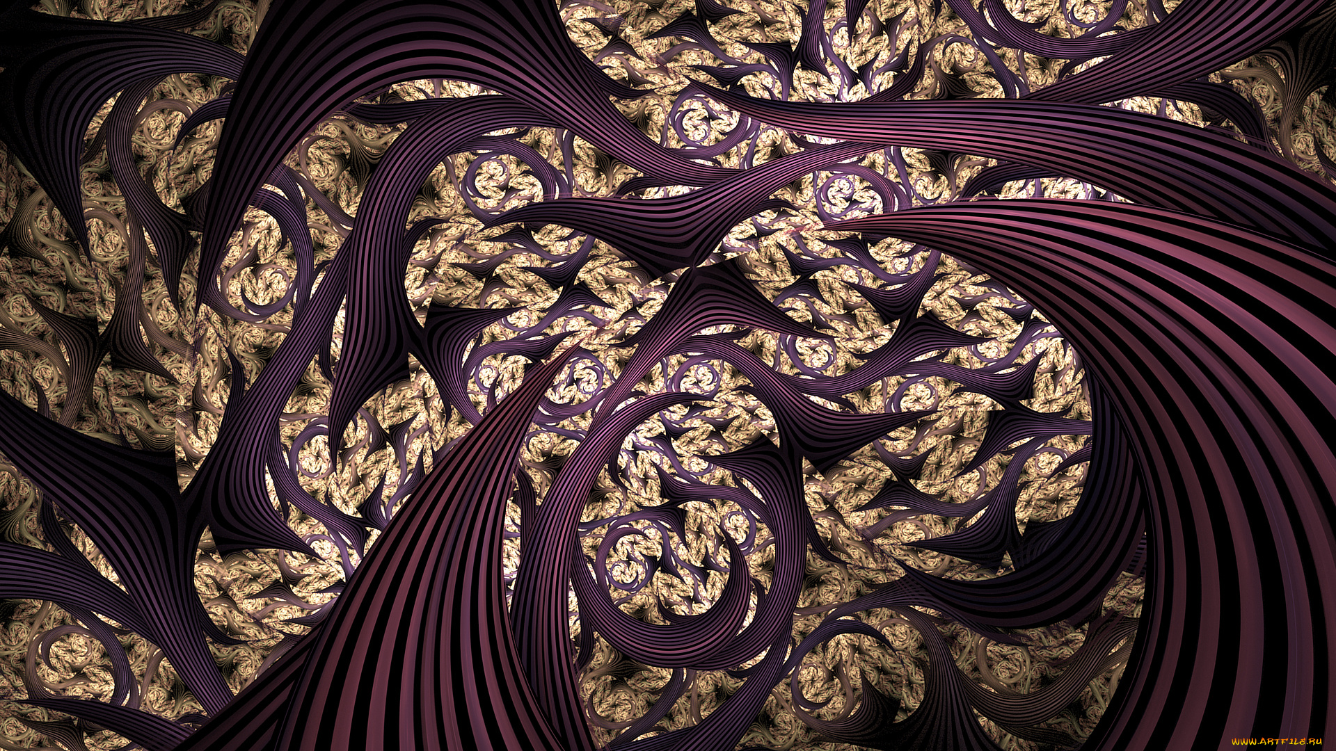 3д, графика, фракталы, , fractal, узор, цвета, фон