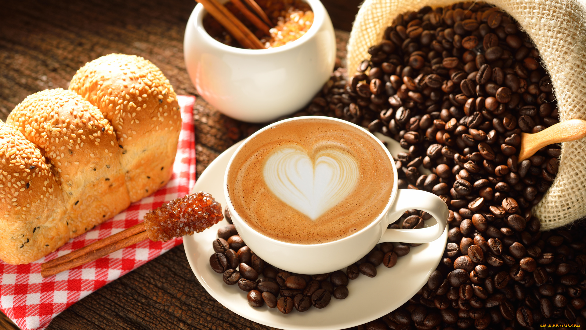 еда, кофе, , кофейные, зёрна, какао, молоко, сердце, любовь, coffe, чашка, heart, love