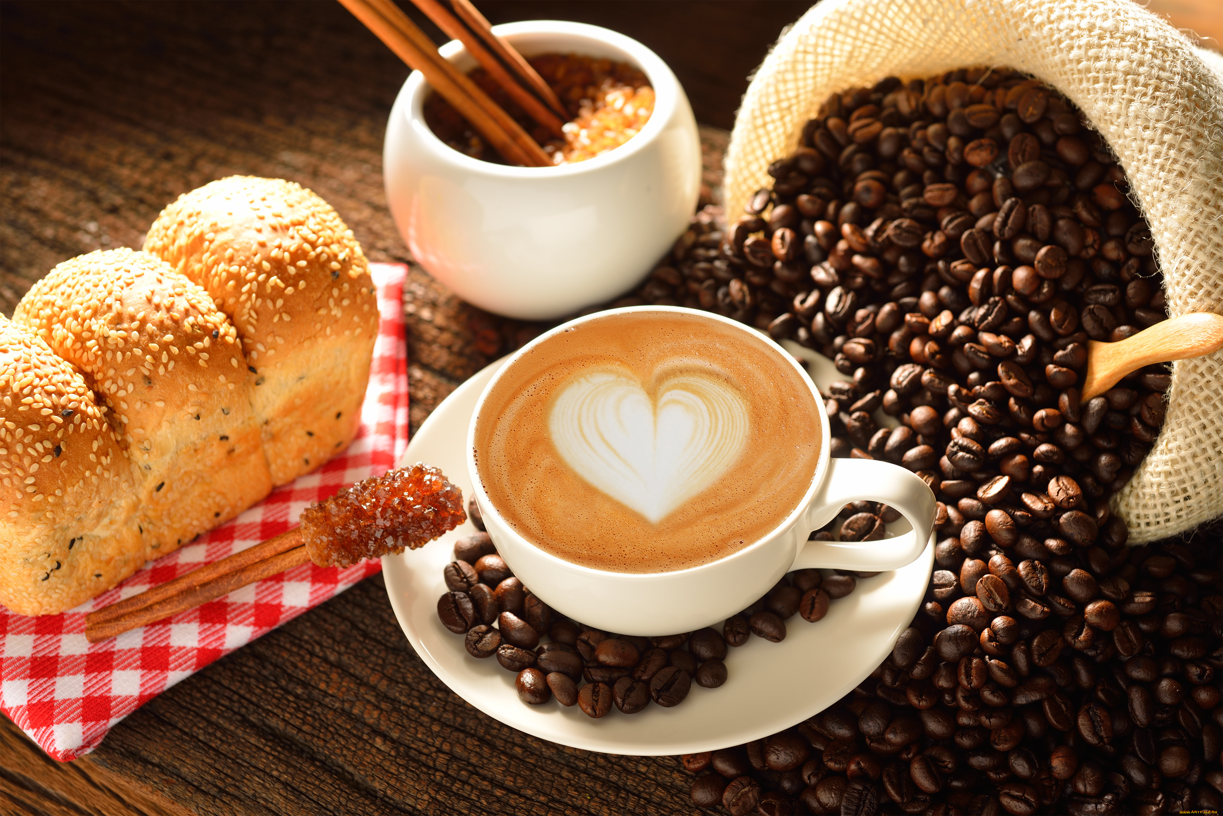 еда, кофе, , кофейные, зёрна, какао, молоко, сердце, любовь, coffe, чашка, heart, love