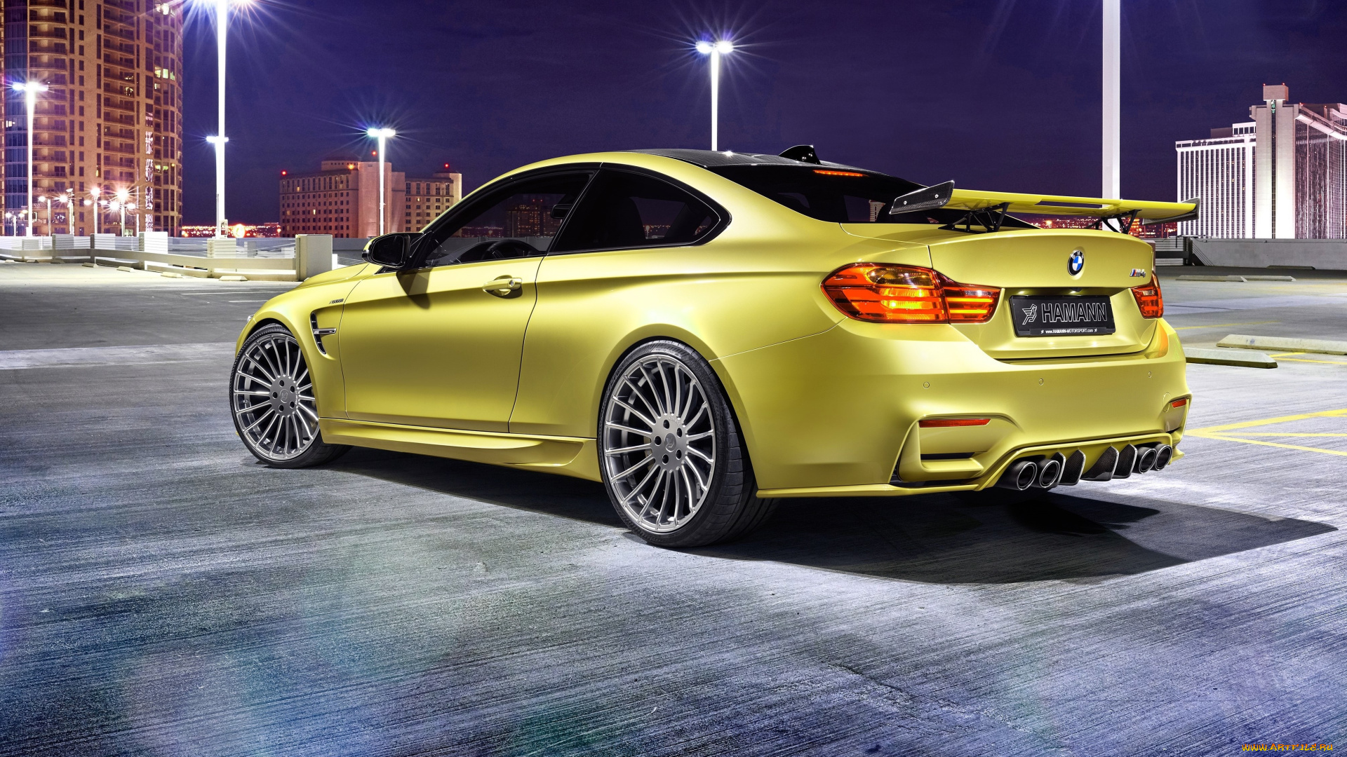 автомобили, bmw, hamann, m4, f82, 2014г, желтый