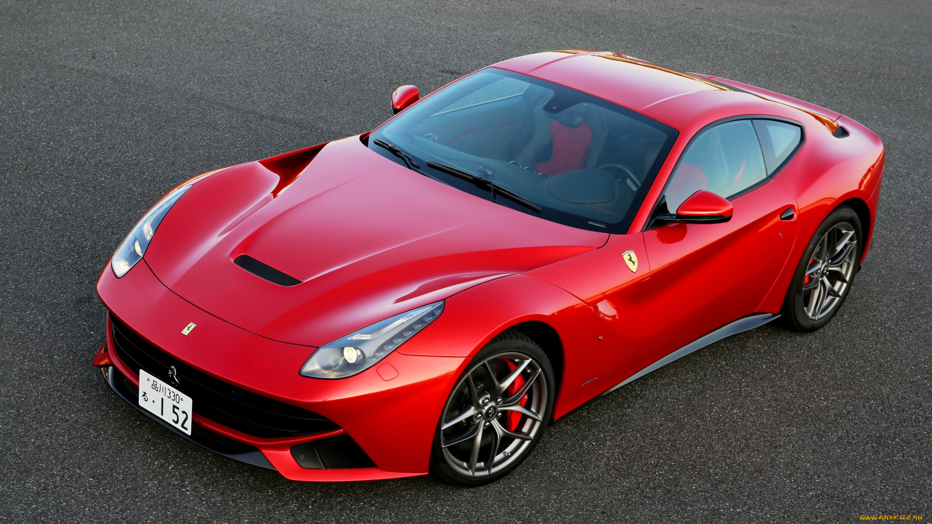 автомобили, ferrari, f12, berlinetta, jp-spec, 2013г, красный