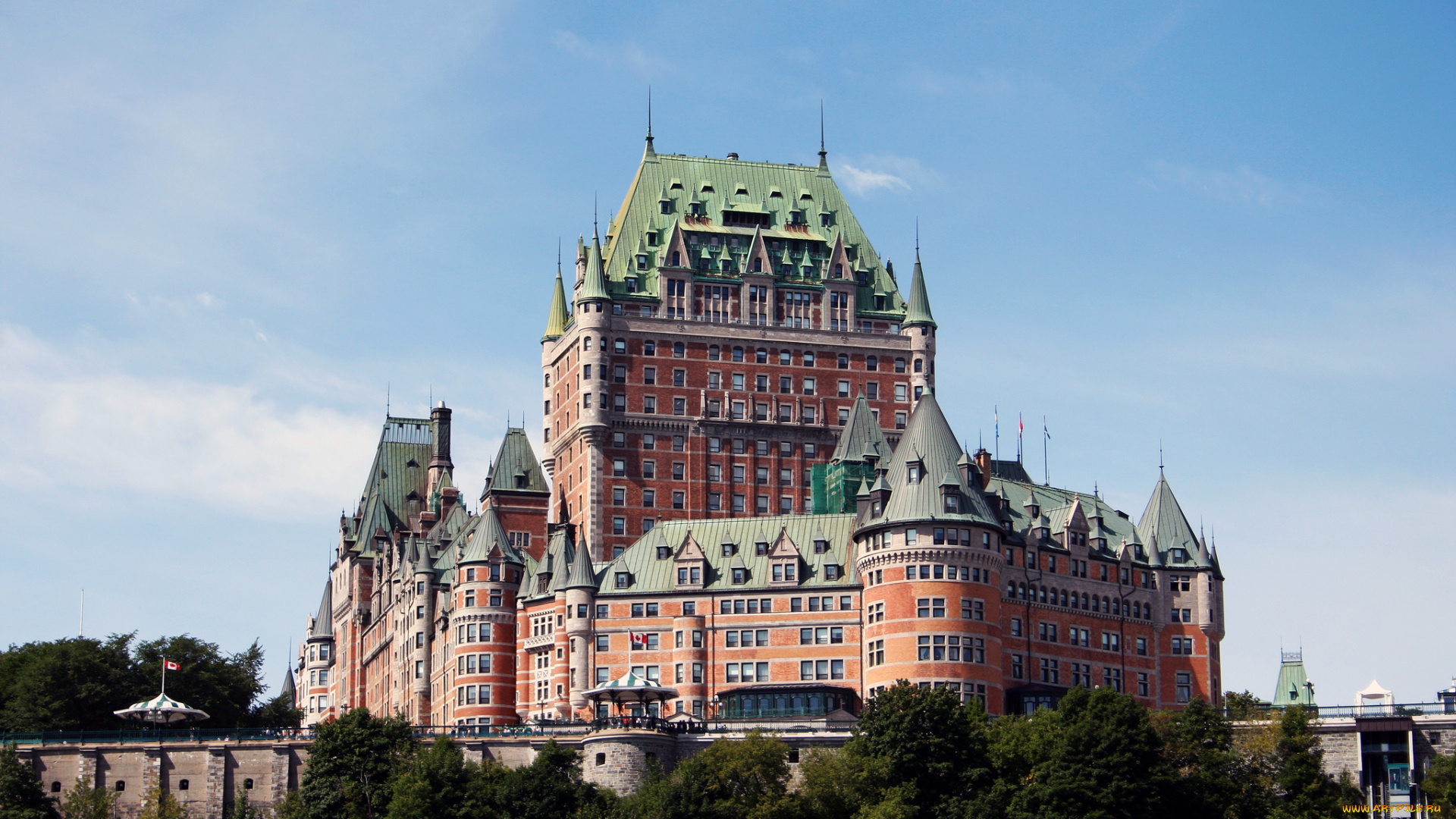 quebec, city, castle, города, -, дворцы, , замки, , крепости, замок, замок, фронтенак, исторический, отель, квебек, канада, национальный, исторический, памятник