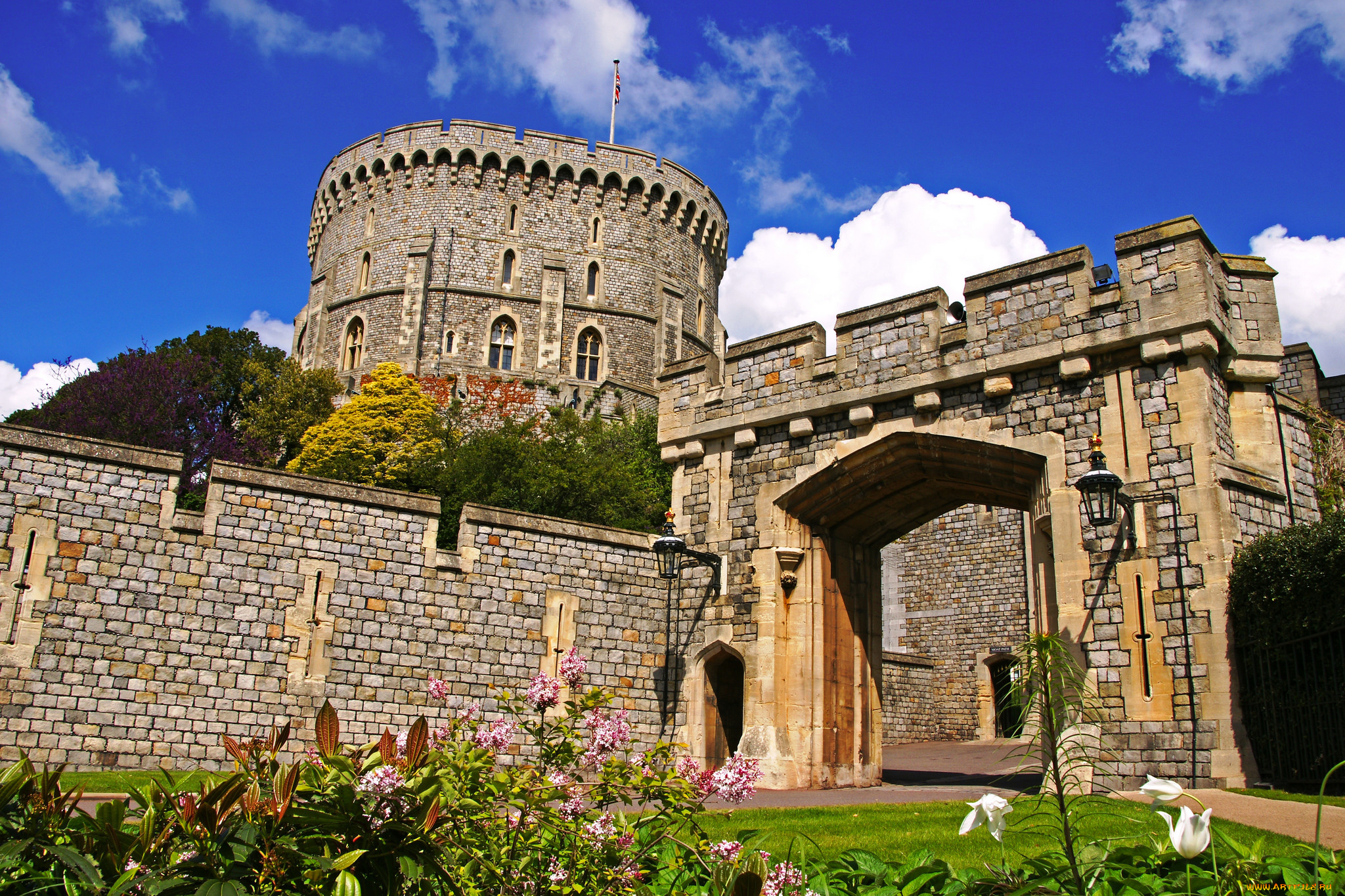 windsor, castle, города, замки, англии, замок